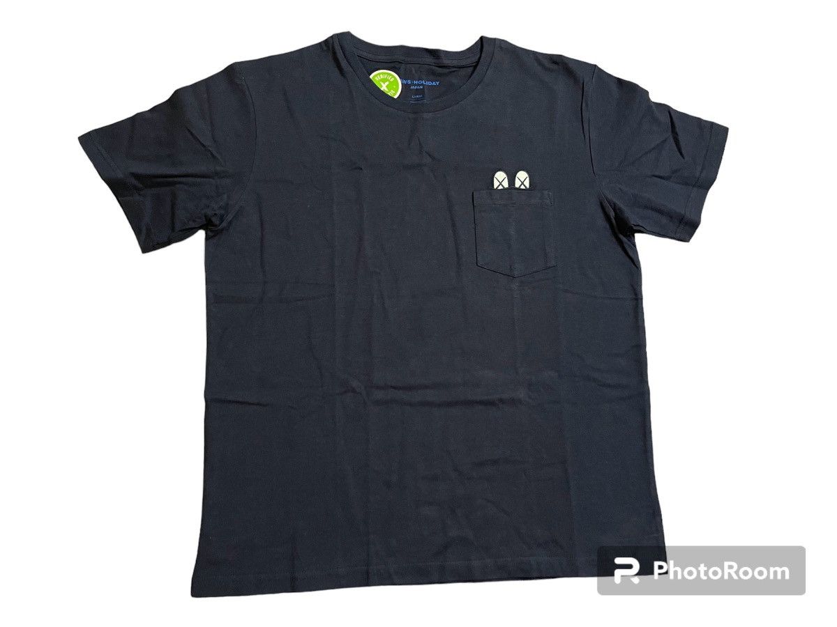 Kaws KAWS Holiday Japan Pocket T-Shirt Navy - Size Large (SS19 