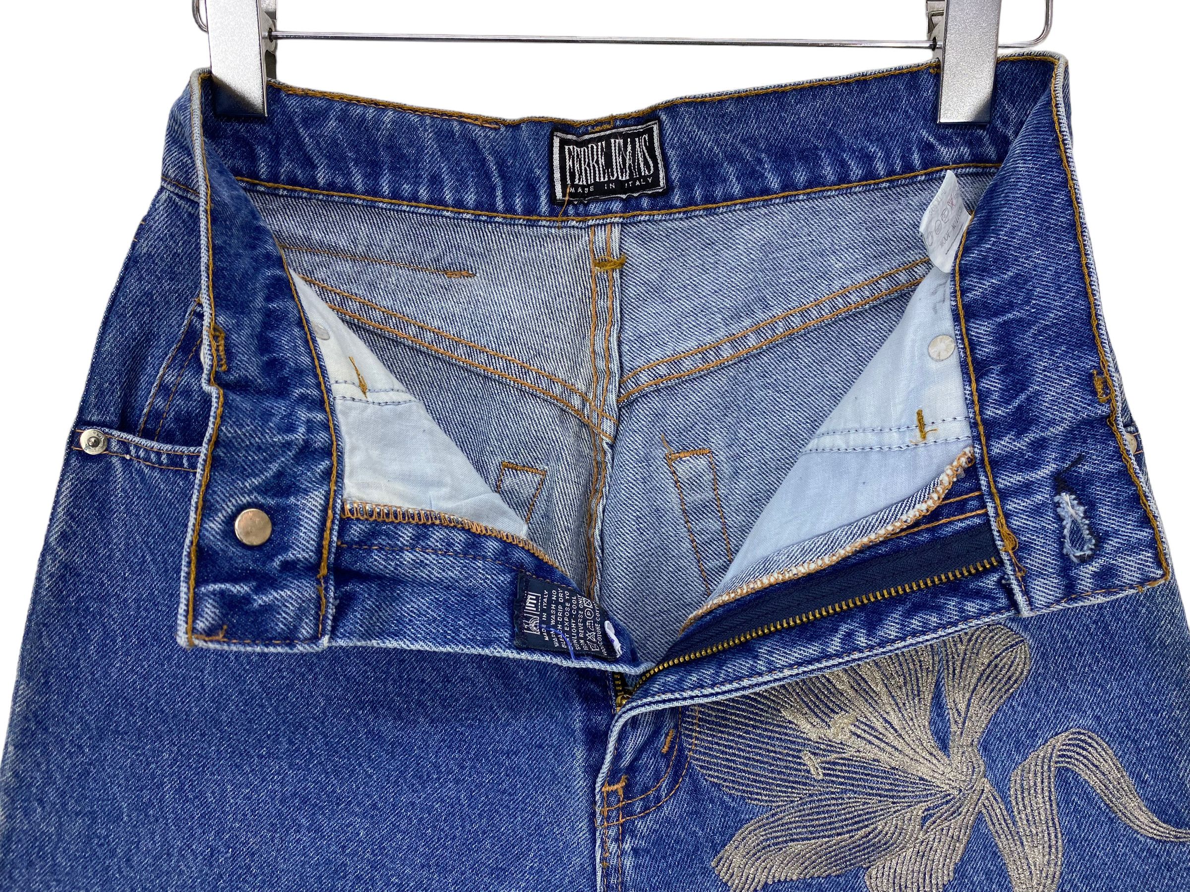 Ferre Ferre Jeans Embroided Flower Jeans Size US 26 / EU 42 - 11 Thumbnail