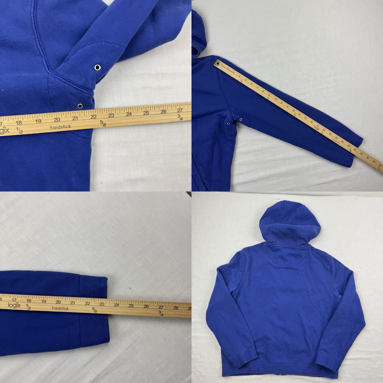 CO VINTAGE Lauren Jeans Co Hoodie Womens Large Full Zip Sweatshirt 90s Y2K Designer Jeans Co. Hoodie Women L Blue Solid 90s Designer Mens? Size L / US 10 / IT 46 - 9 Thumbnail