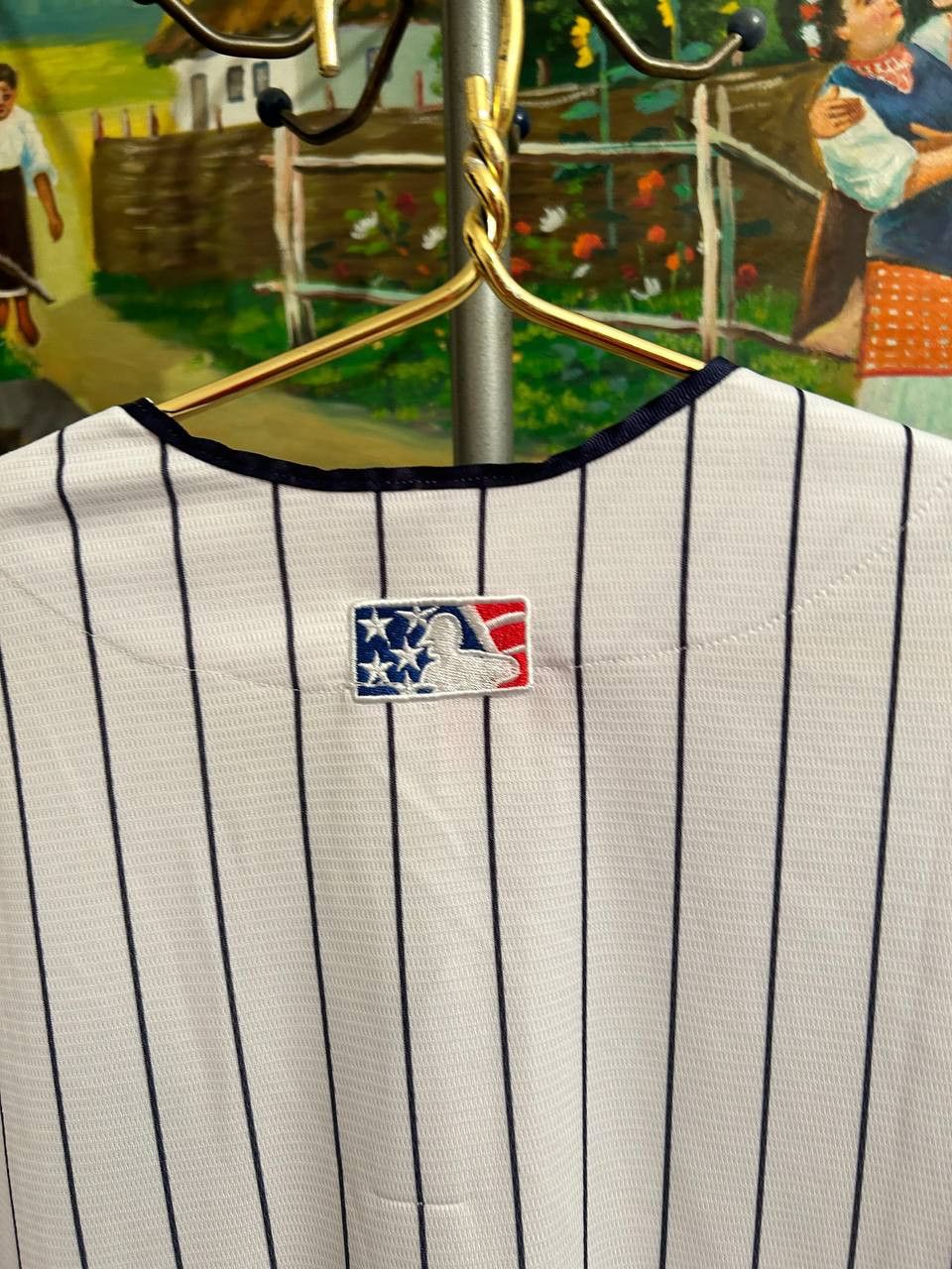 MLB Mitchell & Ness New York Yankees Pinstripe Baseball Jersey Size US XL / EU 56 / 4 - 5 Thumbnail