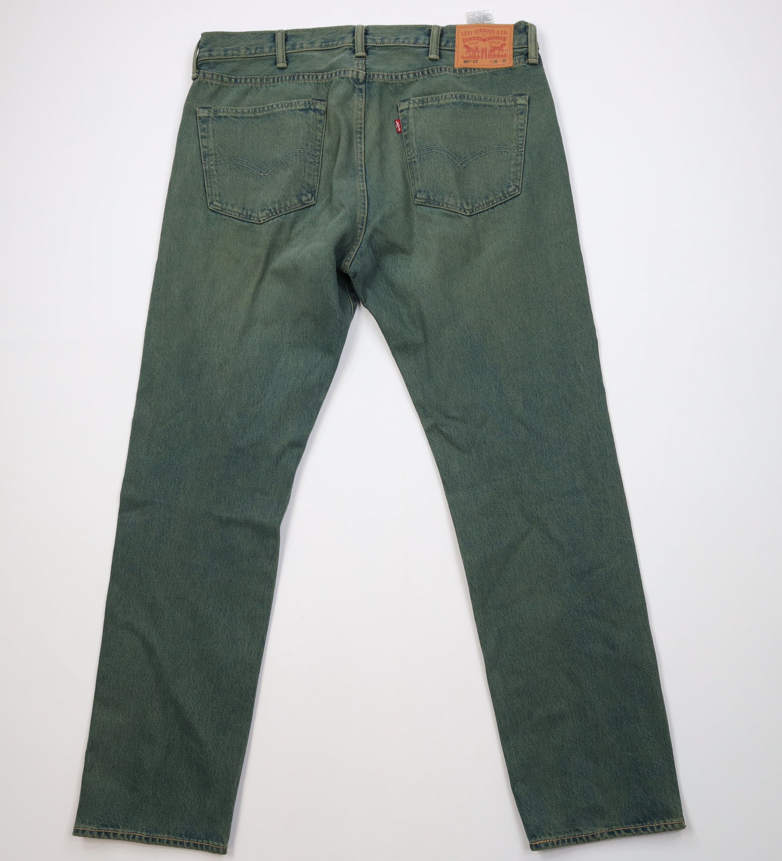 Levi's Y2K Levis 501xx CT Taper Button Fly Original Fit Jeans Green Size US 38 / EU 54 - 9 Thumbnail