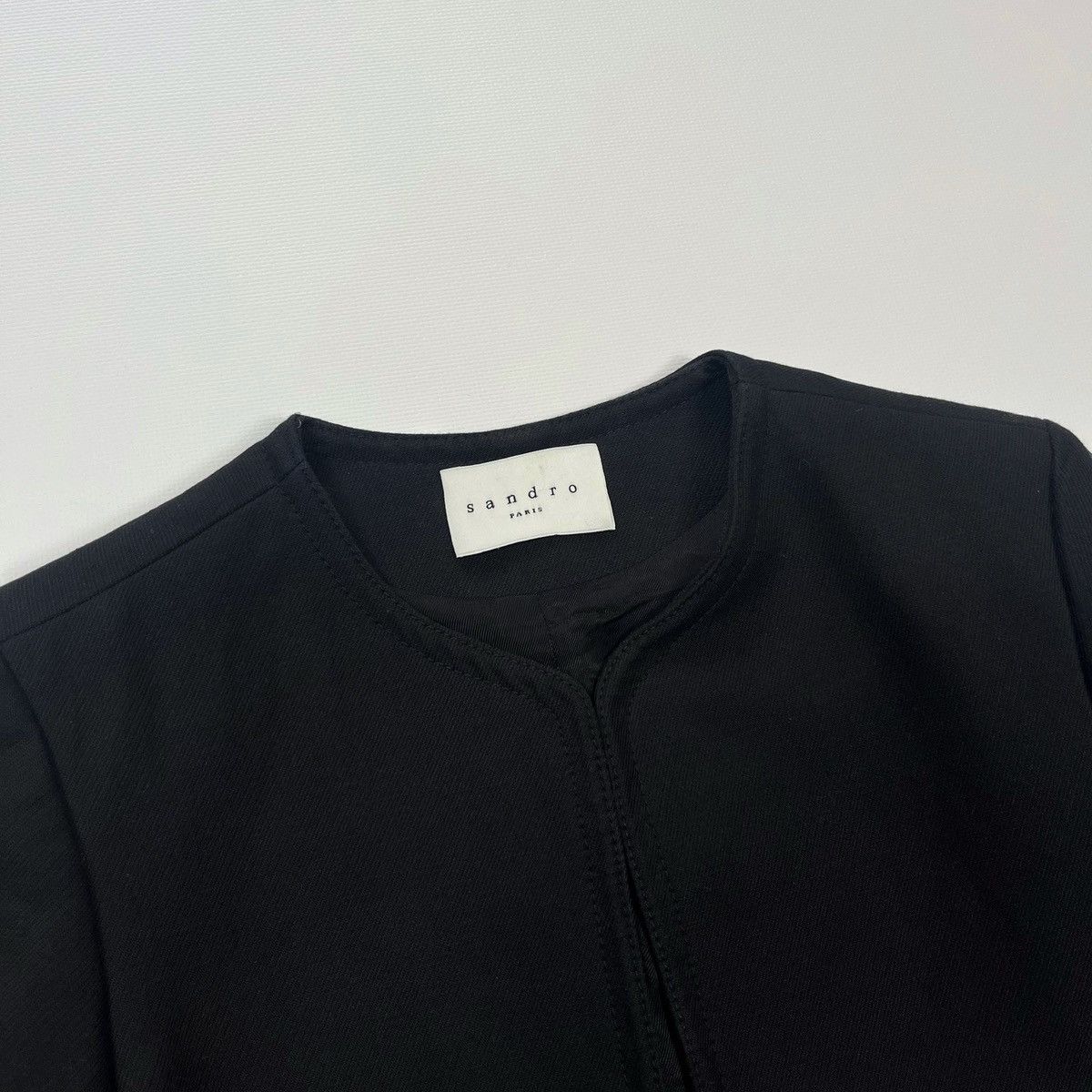 Sandro Sandro Paris Cropped Blazer jacket Size 36 Black Size XS / US 0-2 / IT 36-38 - 5 Thumbnail