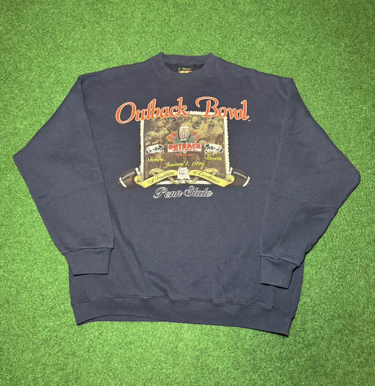 Starter Vintage 90s Penn State PSU Football Outback Bowl Sweatshirt Size US XL / EU 56 / 4 - 1 Thumbnail