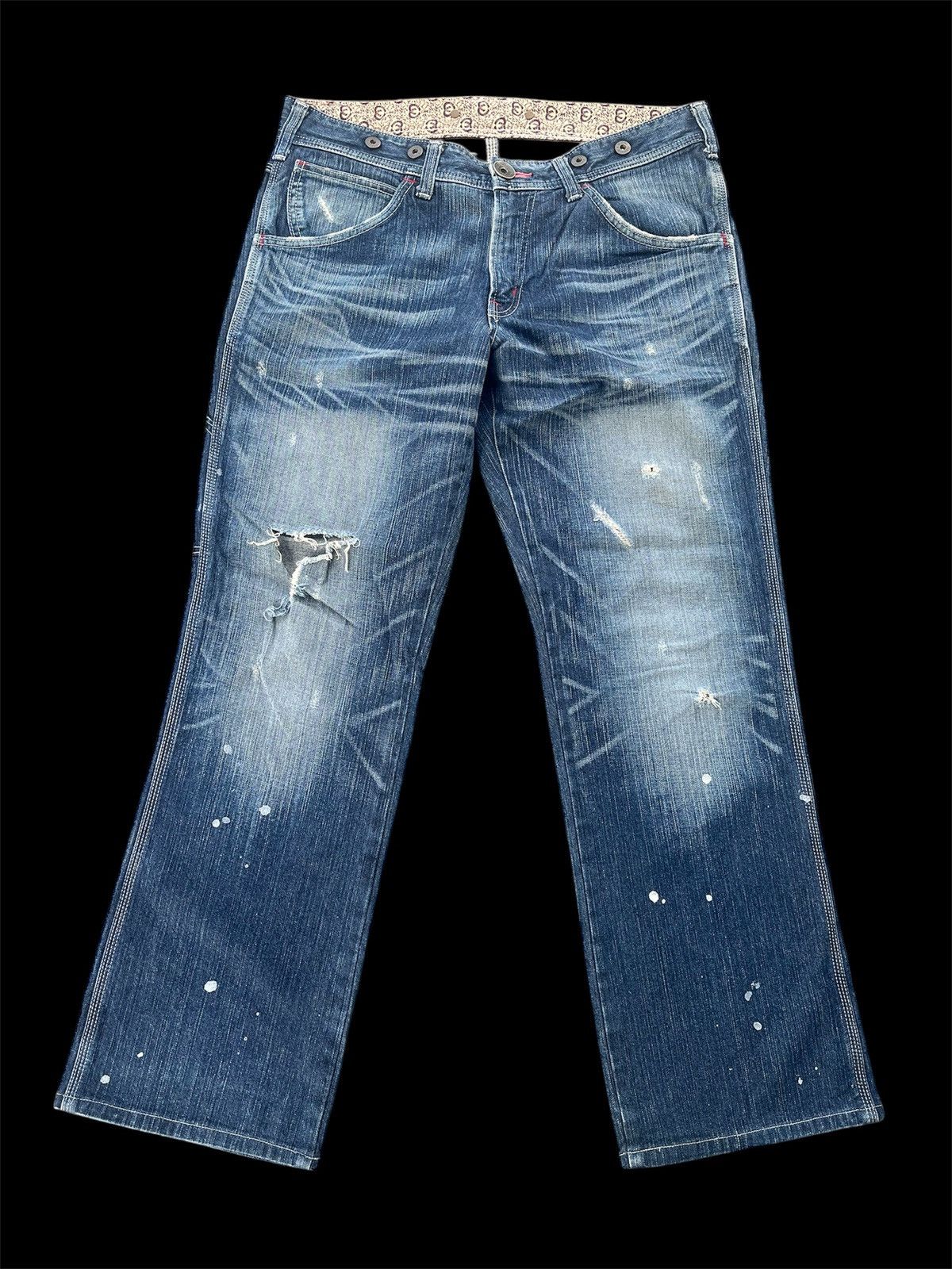Beauty Beast × Edwin × Hysteric Glamour Edwin 503 Blue Trip Denim Size US 36 / EU 52 - 1 Thumbnail