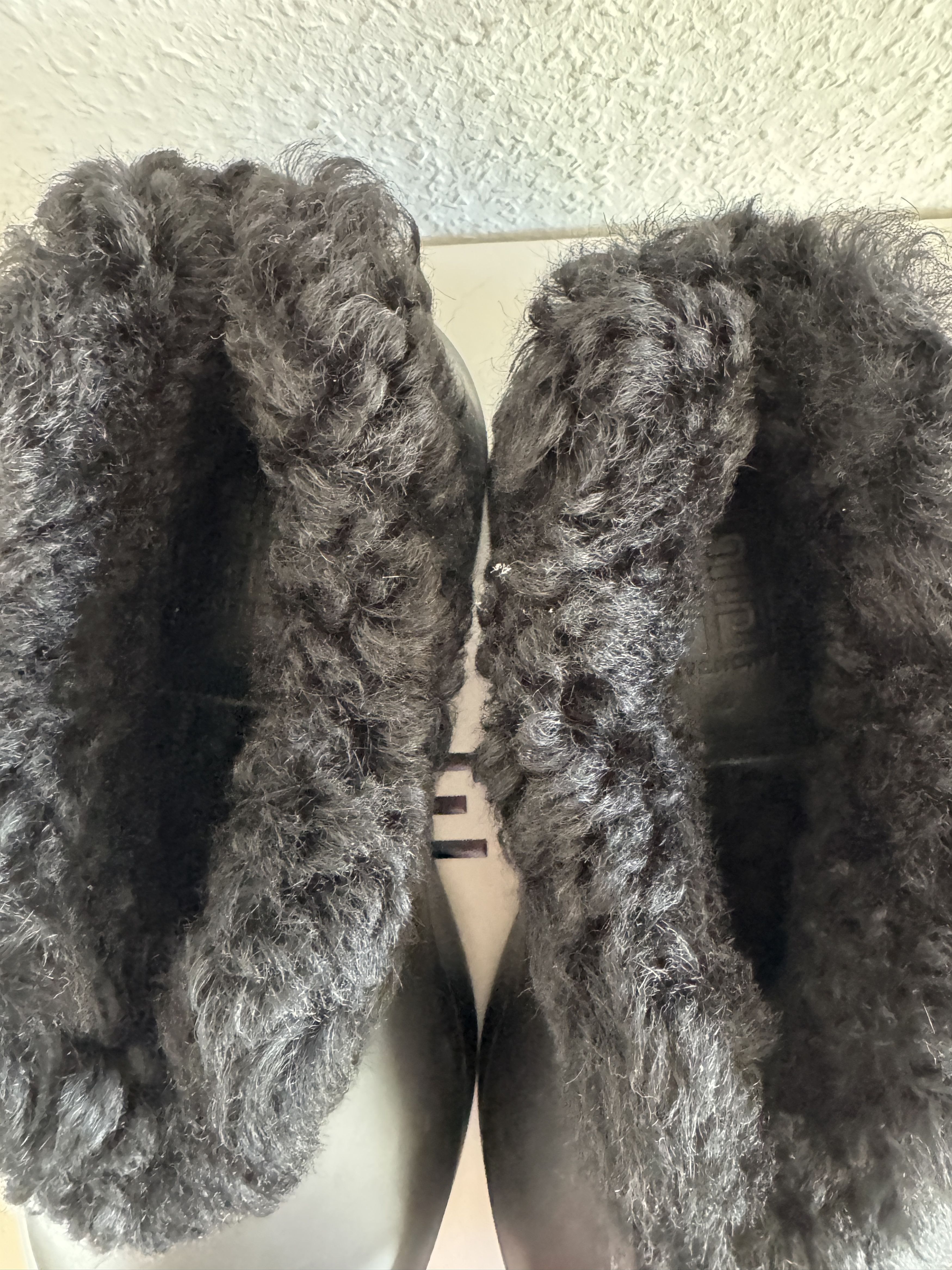 Givenchy Monumental Mallow Shearling-Lined Sneakers – All Black Size US 11 / EU 44 - 6 Thumbnail