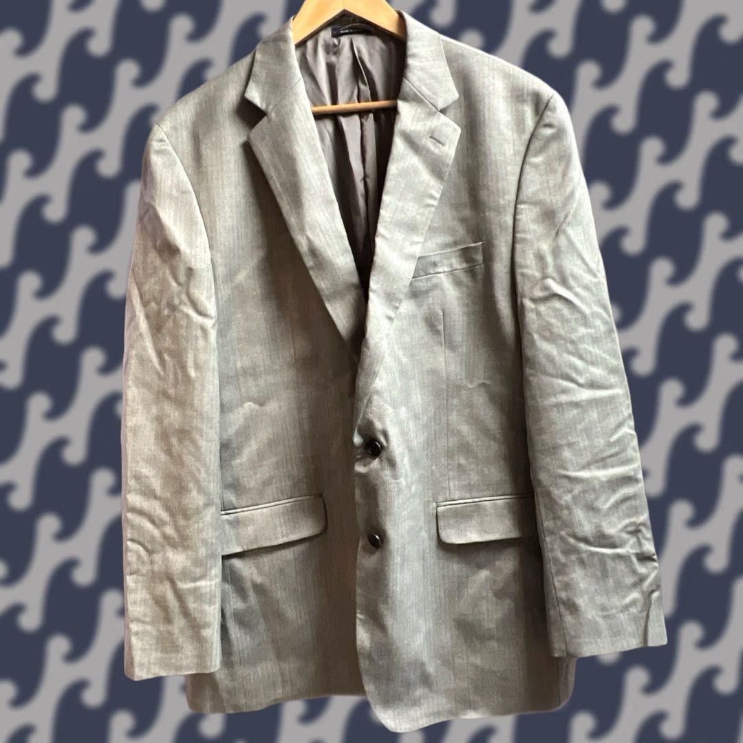 Ralph Lauren Ralph Lauren Blazer Mens 46L Wool Tweed Herringbone - Single-Breasted, Four-Button Sleeves, Notch Lapel, Wool Lining, Dry Clean Only, Big & Tall Size ONE SIZE - 1 Thumbnail