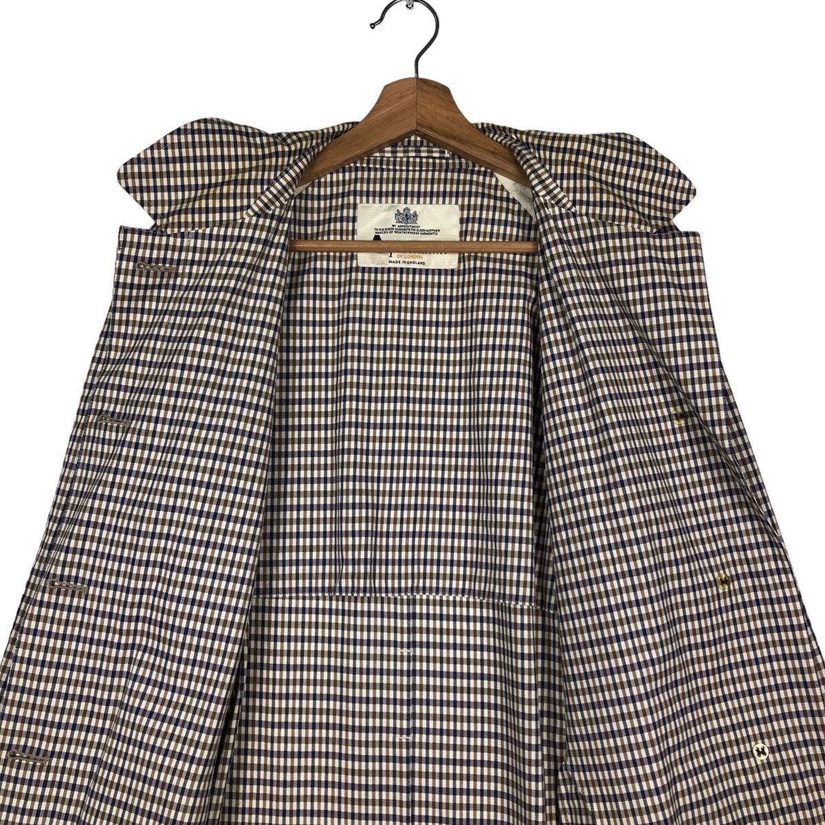 Aquascutum 🔥Long Jacket Aquascutum Made in England Nova Check Design Size US M / EU 48-50 / 2 - 15 Thumbnail