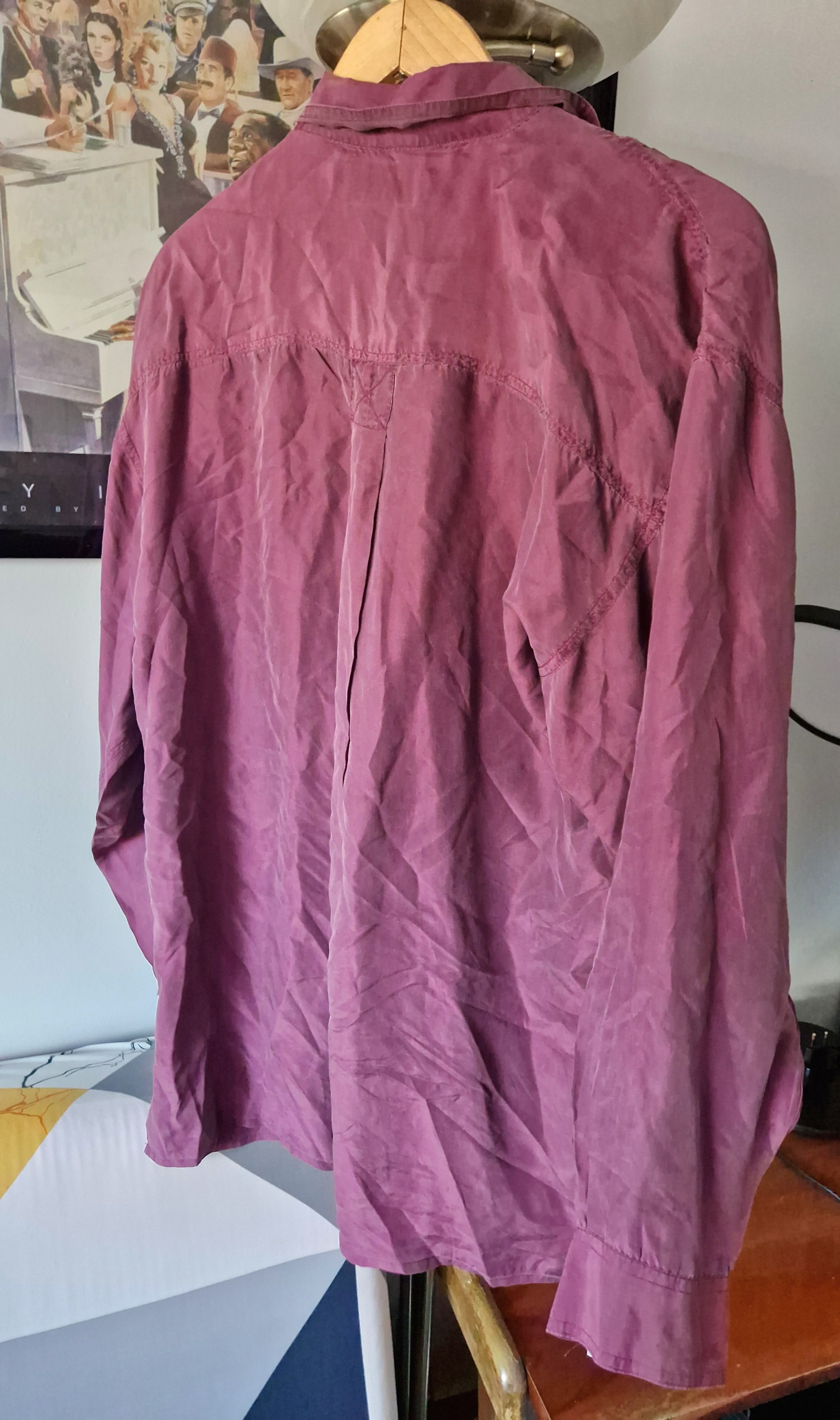 Vintage Silk shirt Size L / US 10 / IT 46 - 4 Thumbnail