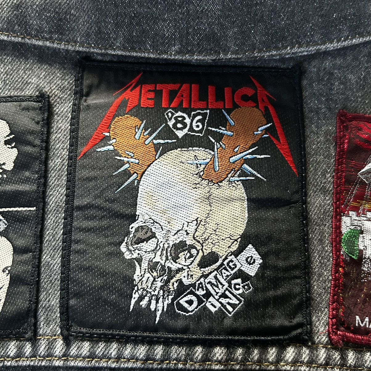 Levi's Vintage Clothing × Metallica × Vintage Vintage 90s Levis denim jacket with band patch Size US XL / EU 56 / 4 - 9 Thumbnail