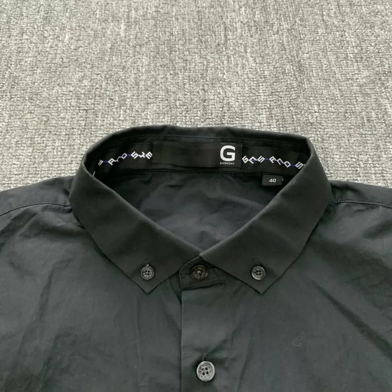 Givenchy Givenchy Size40 Black Logo Shirt Jacket Size 40 Size US M / EU 48-50 / 2 - 6 Thumbnail