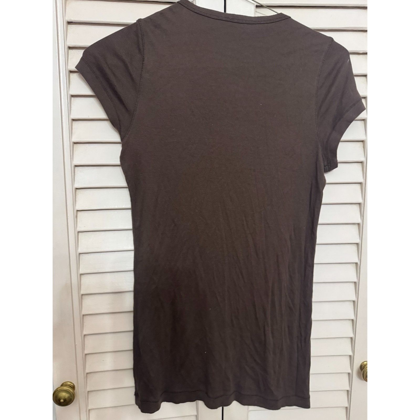 Splendid Splendid brown short sleeve crewneck T-shirt top size large Size L / US 10 / IT 46 - 4 Thumbnail