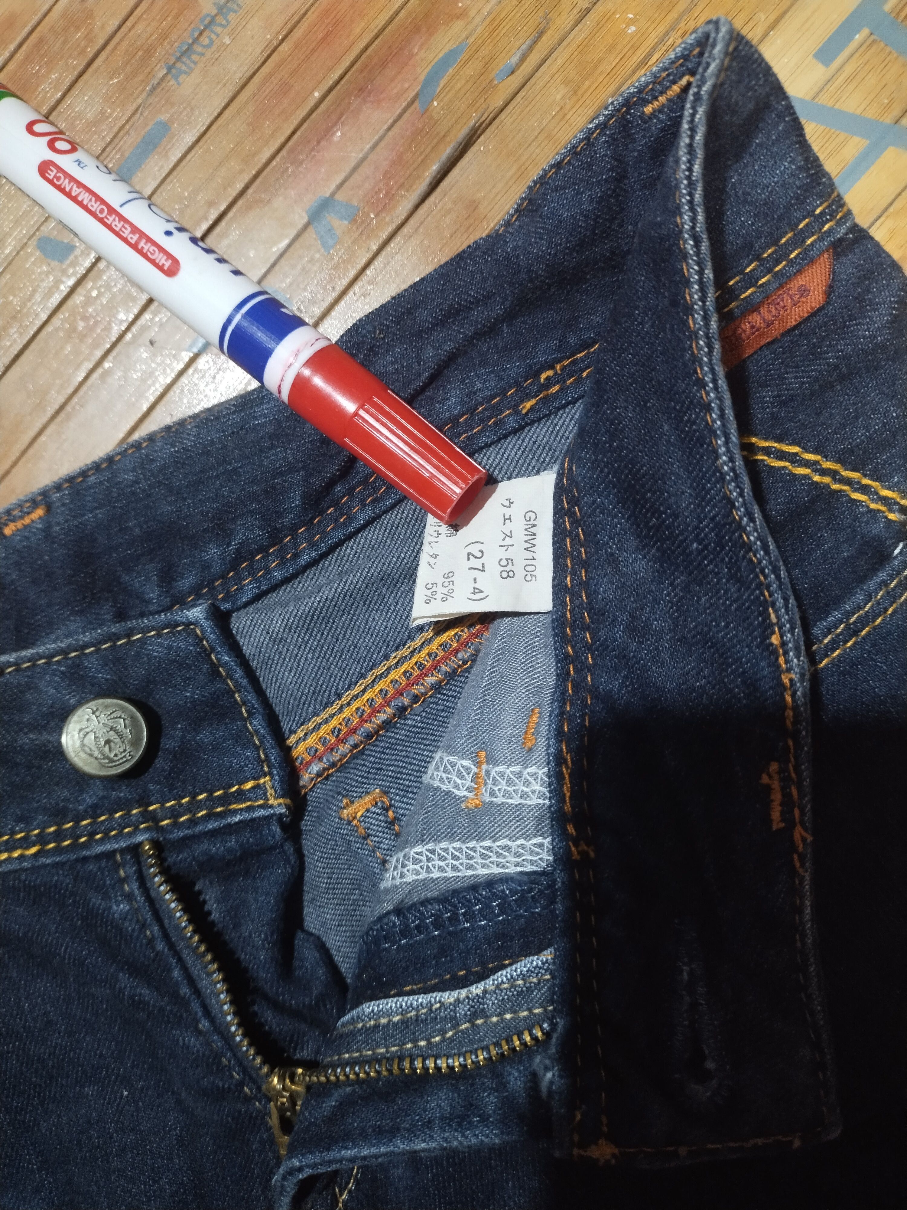 Japanese Brand Jeans "Stretch"Georgia Love Sz 26"27" Size 26" / US 2 / IT 38 - 7 Thumbnail