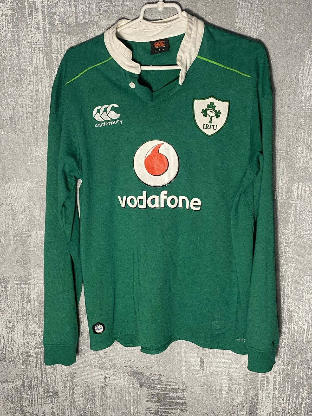 Canterbury of New Zealand Vintage Ireland Canterbury Rugby Long Sleeve Team Kit Size US S / EU 44-46 / 1 - 1 Thumbnail
