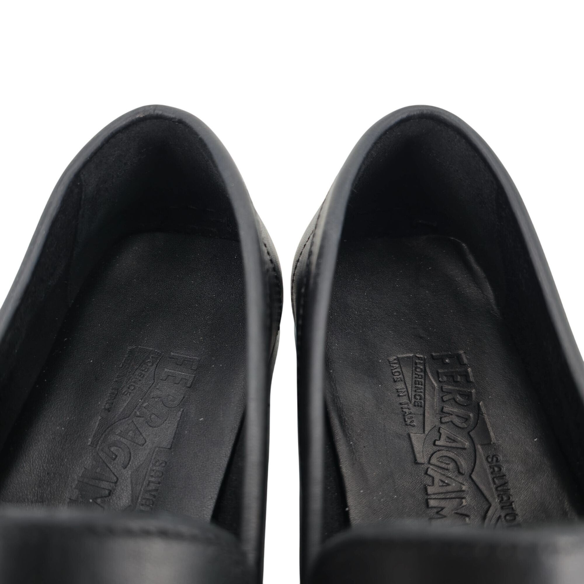 Salvatore Ferragamo Salvatore Ferragamo Italy Mens 6.5EE Black Calf Dress Shoes Size US 6.5 / EU 39-40 - 8 Thumbnail