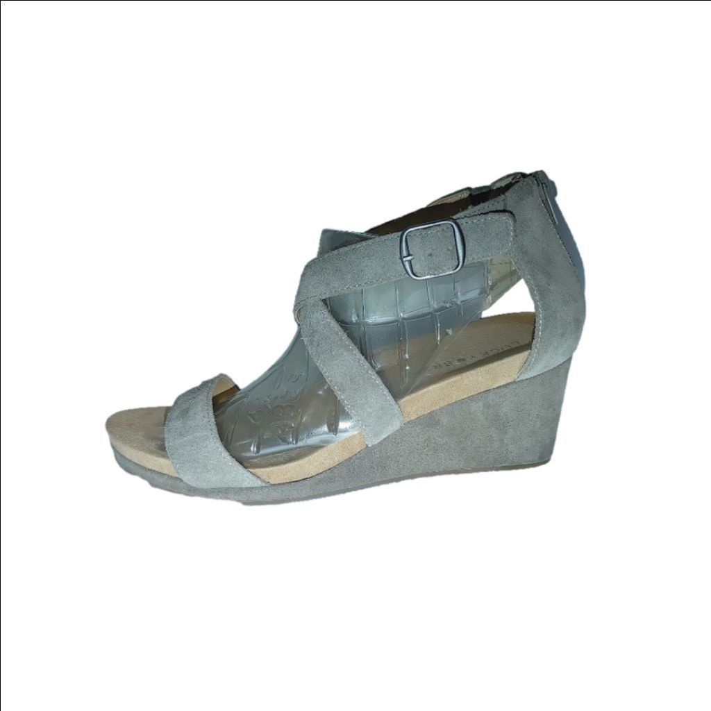 Lucky Brand Lucky Brand Kenadee Suede Wedge Sandal Size 8M Size US 8 / IT 38 - 1 Thumbnail