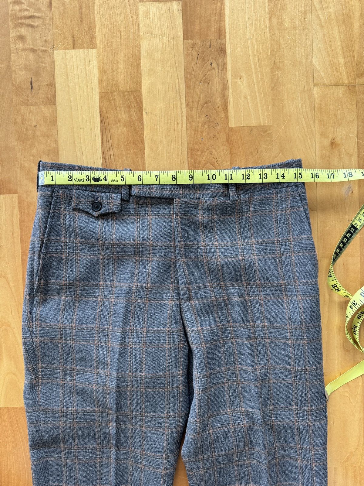 Billy Reid Billy Reid Size 30 Wool Plaid Cropped Trousers Size US 30 / EU 46 - 6 Thumbnail