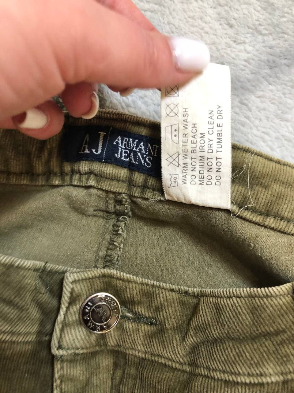 Armani Armani Vintage Y2K Corduroy straight pants streetwear Size US 36 / EU 52 - 4 Thumbnail