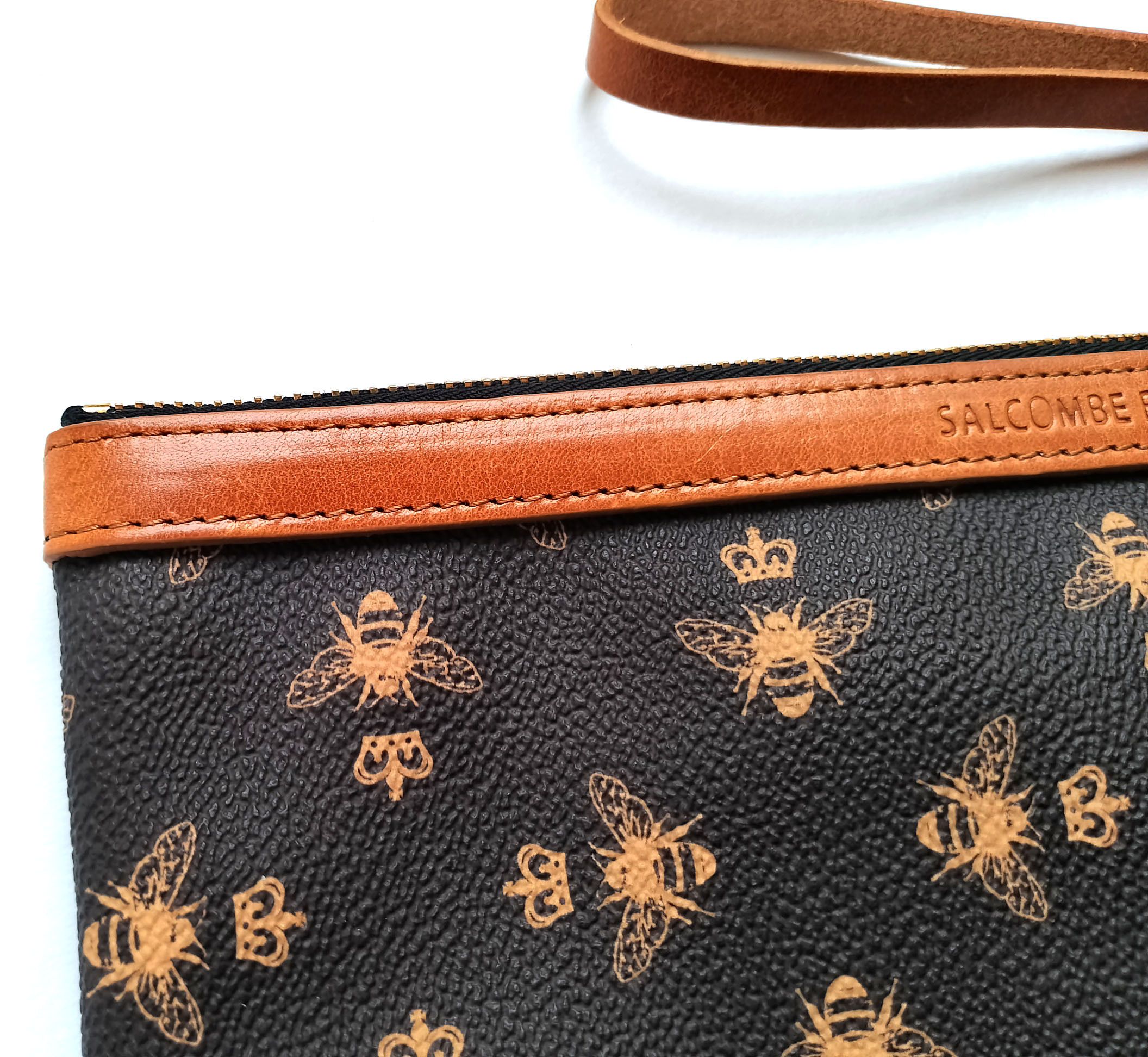 Other Will Bees Bespoke Clutch Bag, Bee Print, Personalized Size ONE SIZE - 8 Thumbnail