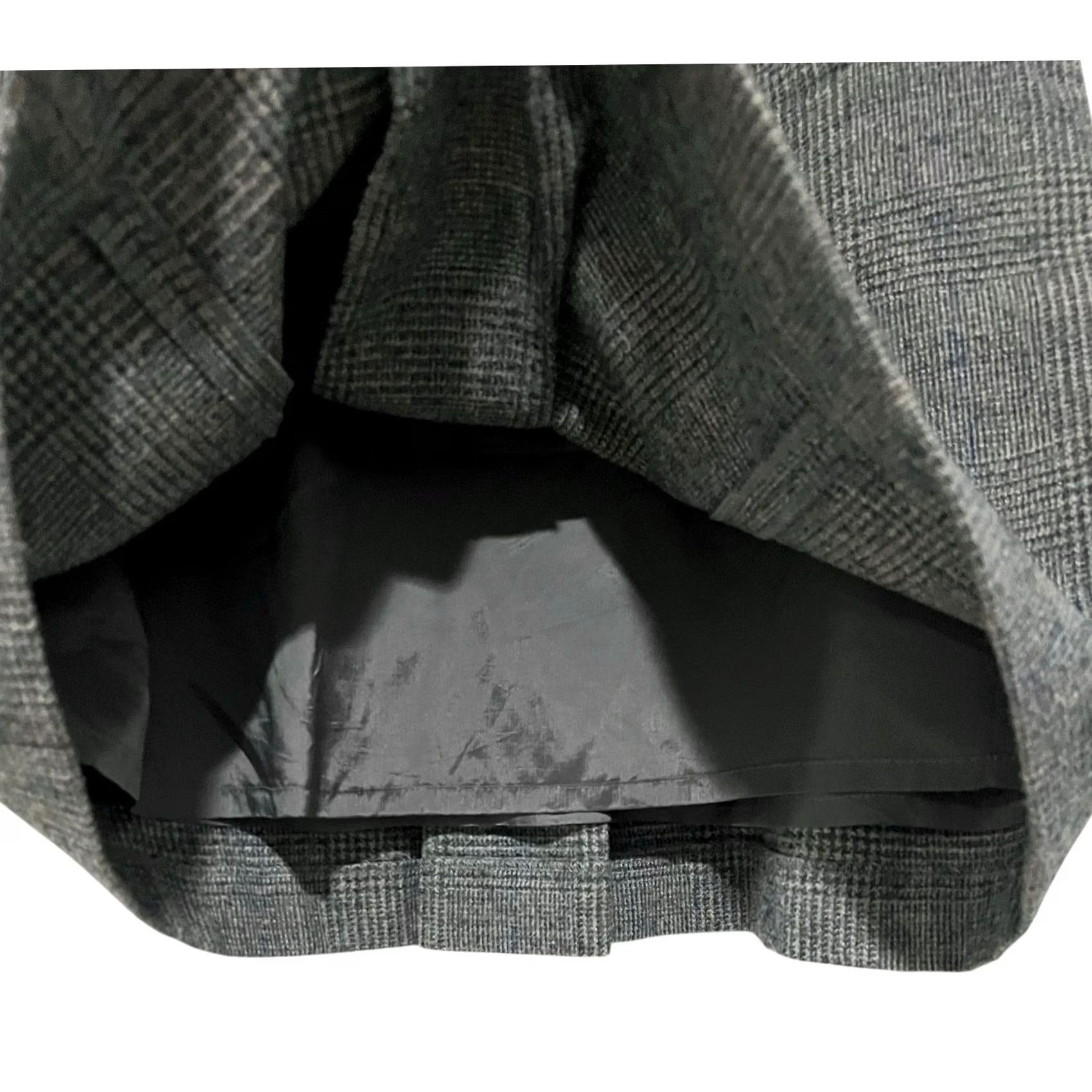 Brooks Brothers Brooks Brothers Wool Blend Skirt Sz 2 Pleated Gray Glen Plaid A-Line Womens Office Academia Preppy 90s Twee (Vintage: No) Size 26" / US 2 / IT 38 - 4 Thumbnail