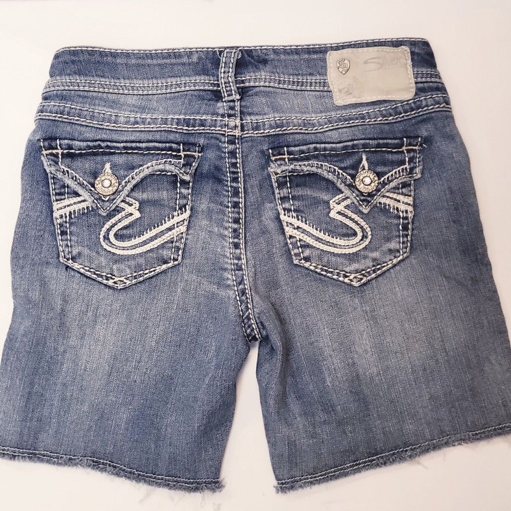 Silver Jeans Co. Silver Jeans Dawson Short Denim Shorts Size 25 Size 25" / US 0 / IT 36 - 2 Thumbnail