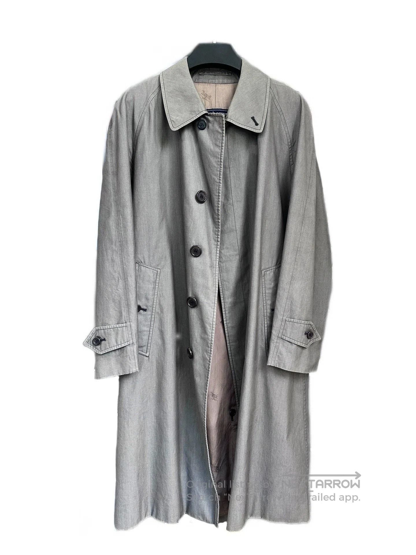 Burberry Burberry 1980s Gray Trench Coat. Size M / US 6-8 / IT 42-44 - 4 Thumbnail