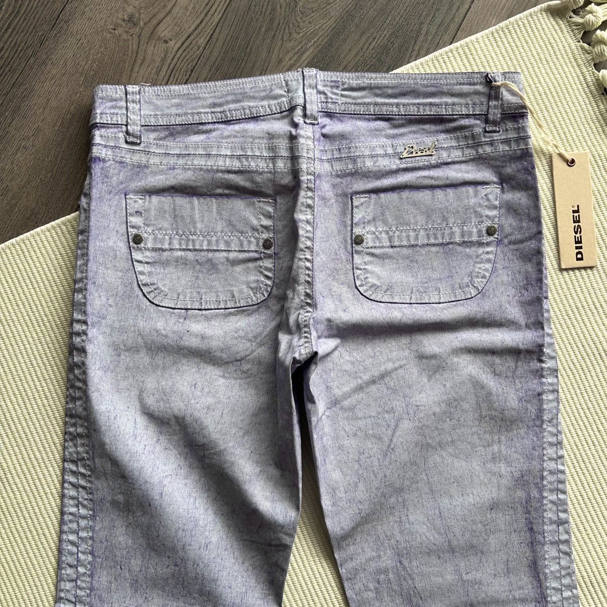 Diesel DIESEL Grey with Purple Slim Straight Fit Pants Size 25" / US 0 / IT 36 - 7 Thumbnail