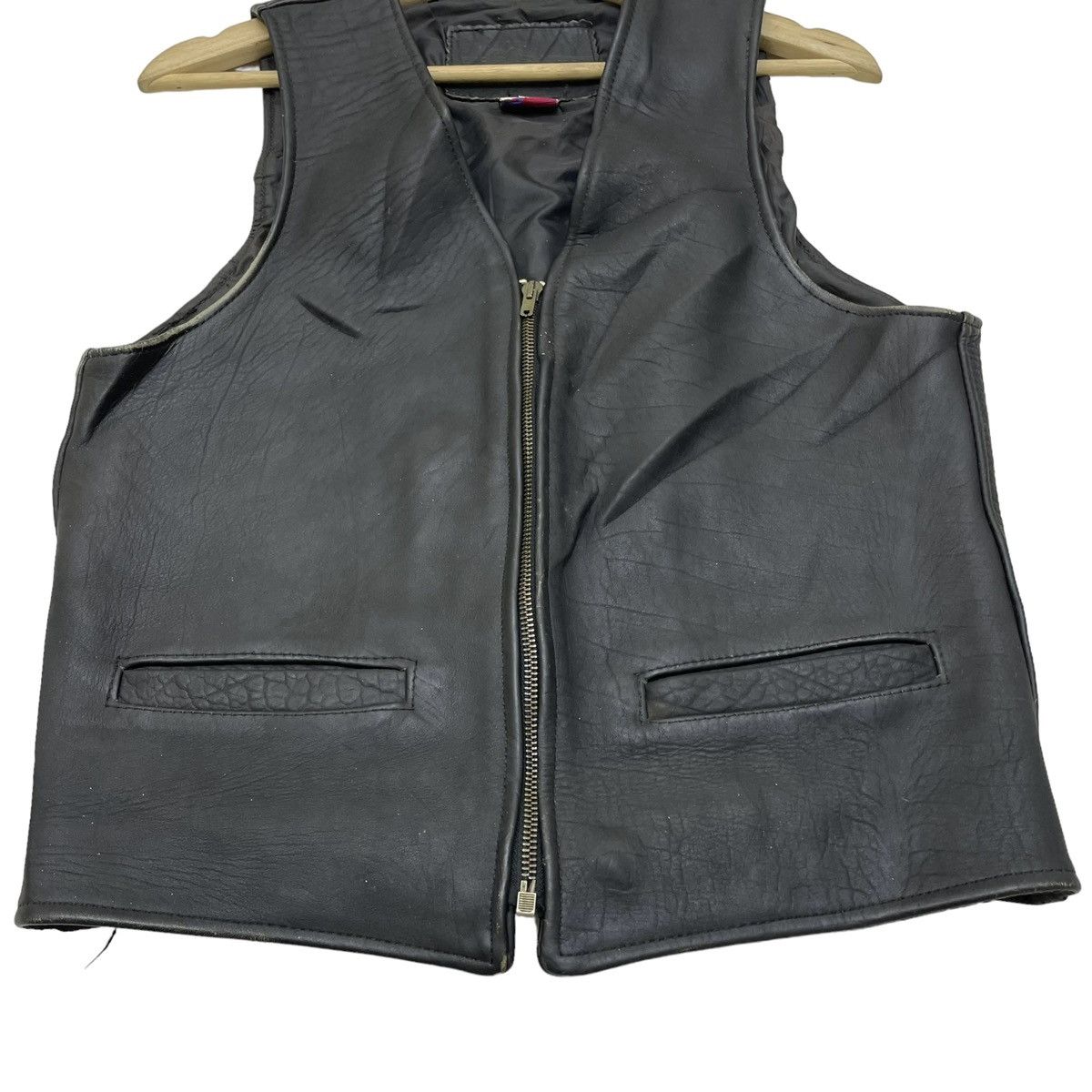 Harley Davidson 🔥Vintage Branded Garment Genuine Leather Vest Jacket Size US S / EU 44-46 / 1 - 4 Thumbnail