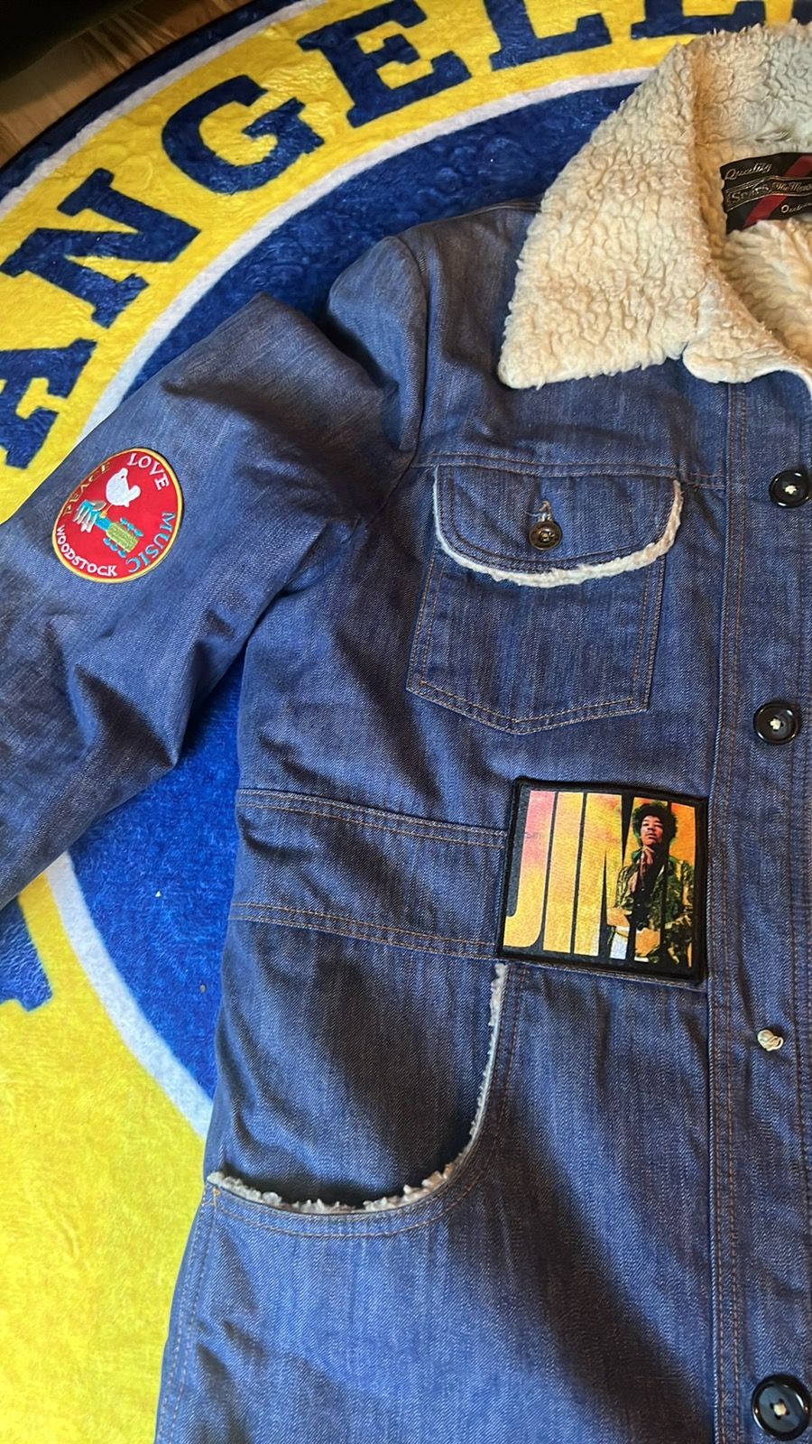 Vintage Vintage Jean jacket with fur Size US XL / EU 56 / 4 - 2 Preview
