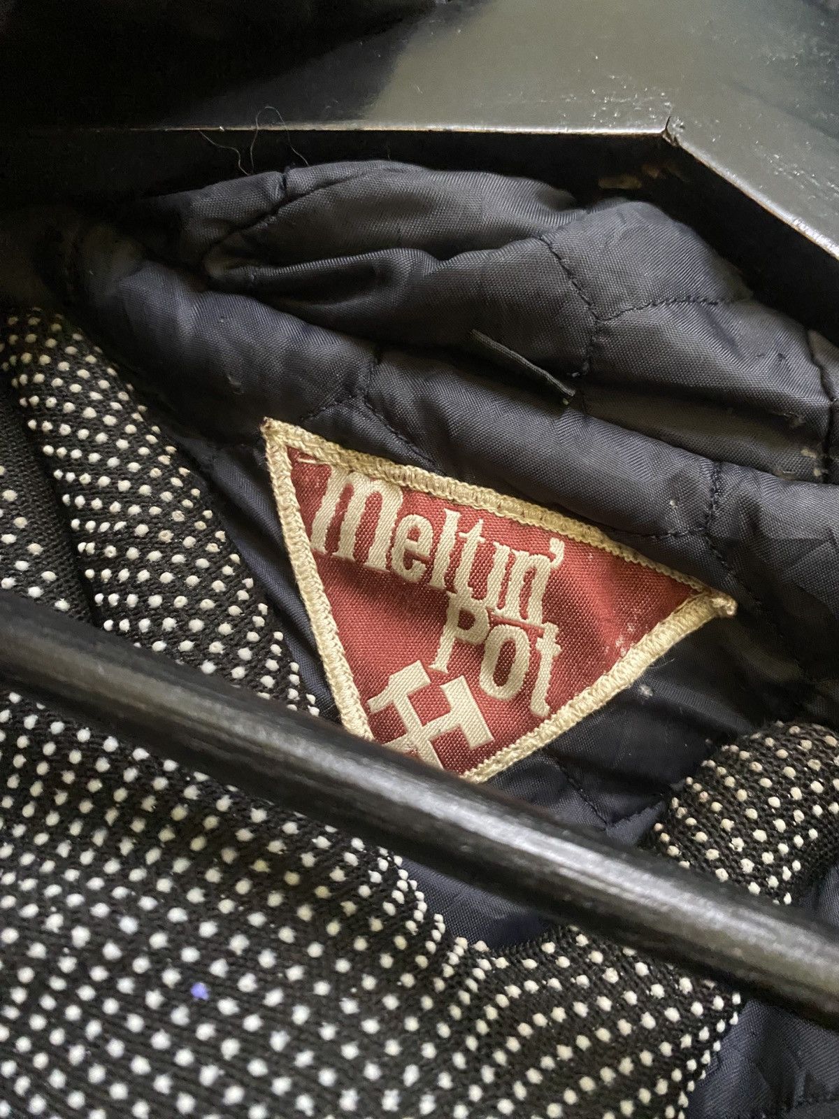 Japanese Brand Vintage Meltin’ Pot Brown Quilted Hooded Work Jacket Size US L / EU 52-54 / 3 - 9 Thumbnail