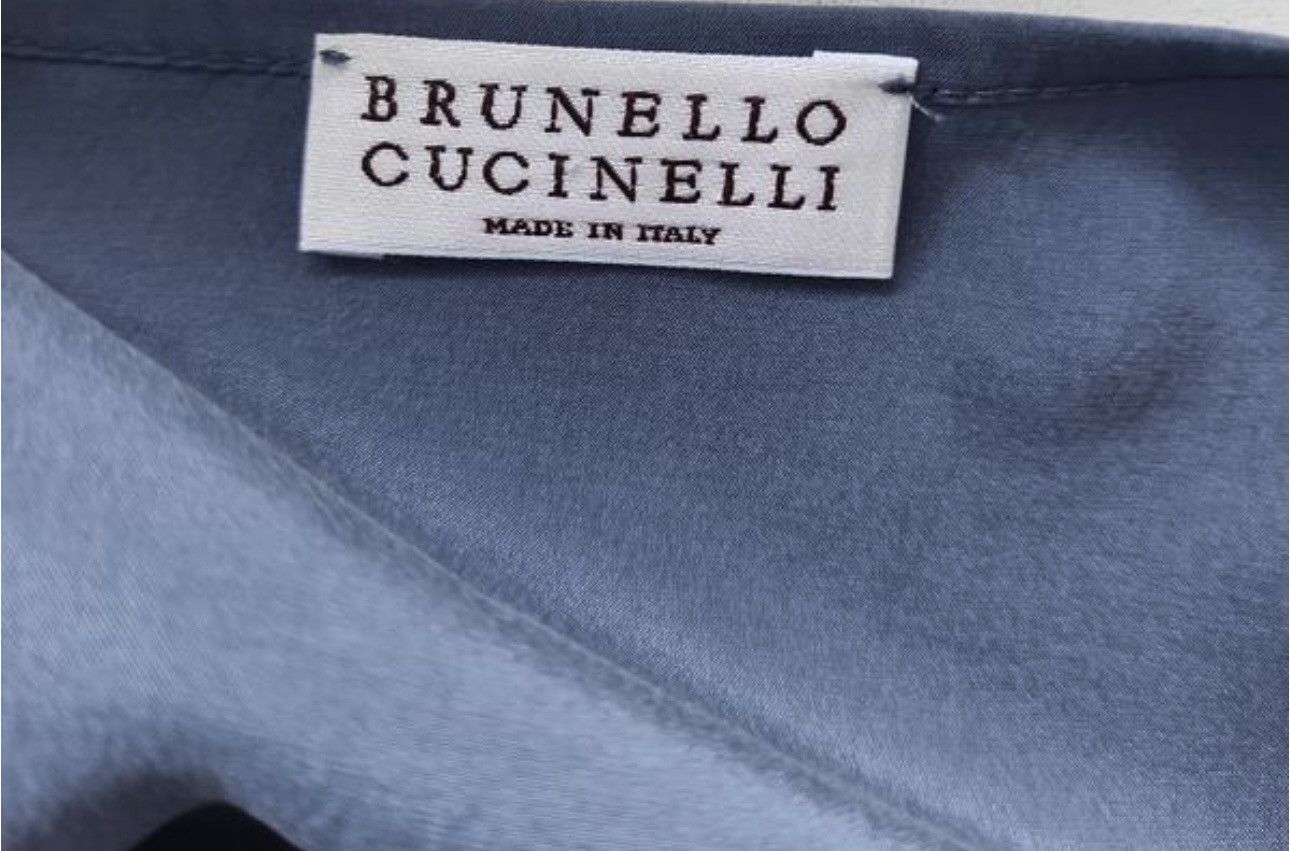 Brunello Cucinelli × Designer Brunello Cucinelli luxury silk blouse Size M / US 6-8 / IT 42-44 - 17 Thumbnail