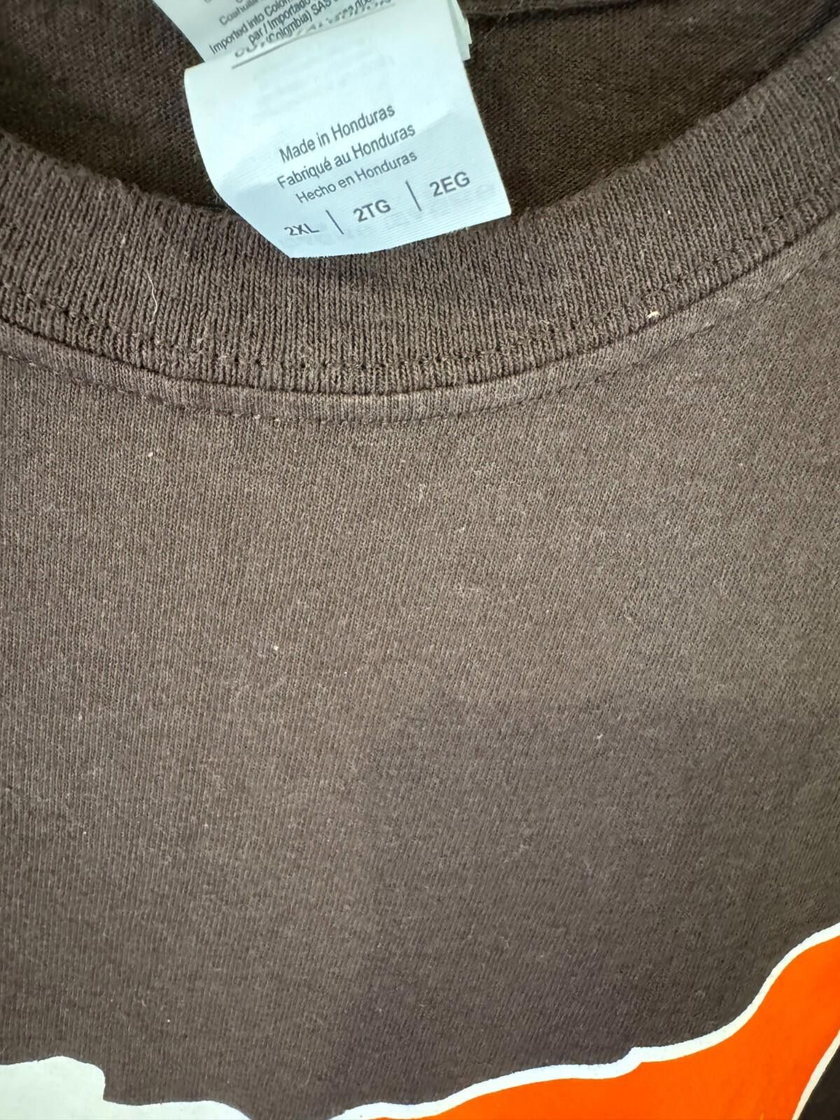 Other Cleveland football Men's Size 2XL tee shirt Brown Size ONE SIZE - 3 Thumbnail