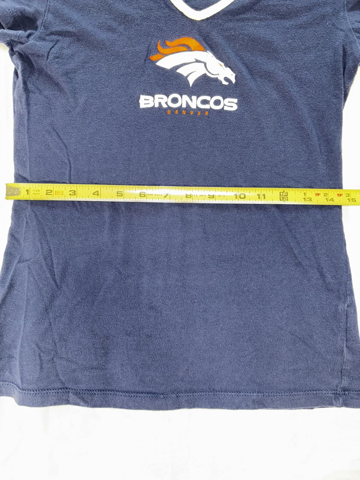Designer Denver Broncos Women's V-Neck T-Shirt - NFL Team Apparel Size S / US 4 / IT 40 - 6 Thumbnail