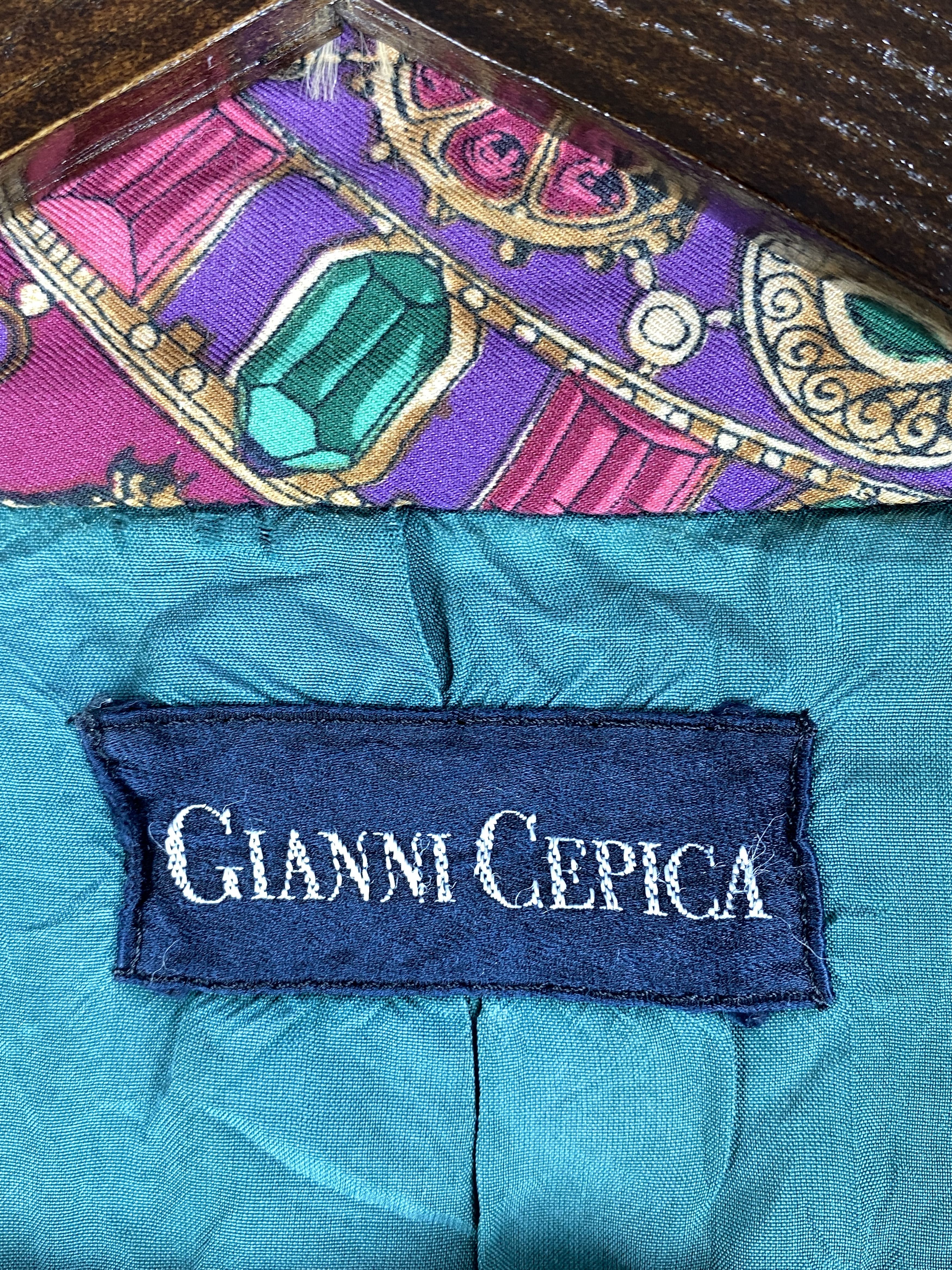 Vintage Gianni Cepica Retro Pattern Jacket J1839
