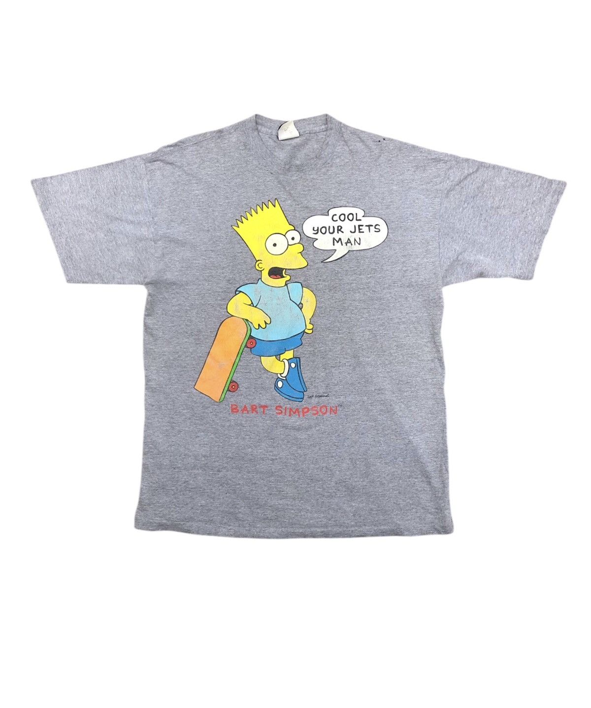 Vintage Vintage Bart Simpson Skateboarding Tshirt Size US XL / EU 56 / 4 - 1 Thumbnail