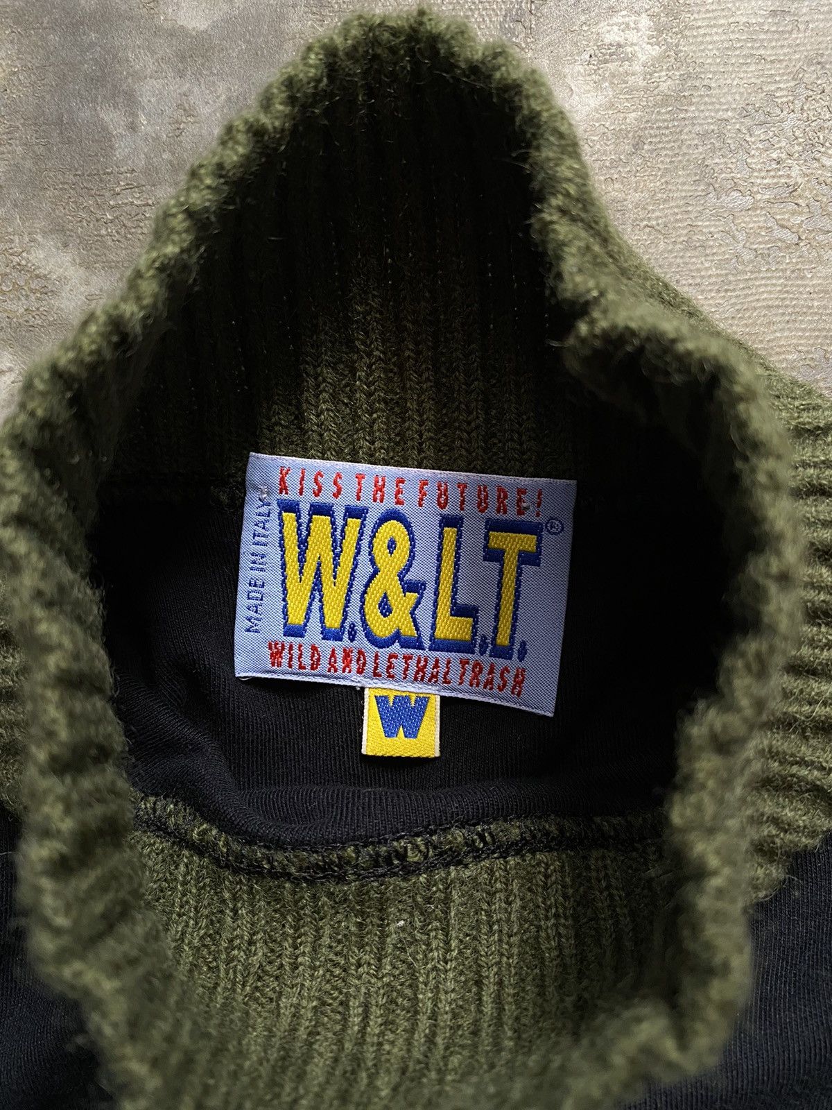 W&LT SS98 Mock Neck Knit Shirt Size S / US 4 / IT 40 - 5 Thumbnail