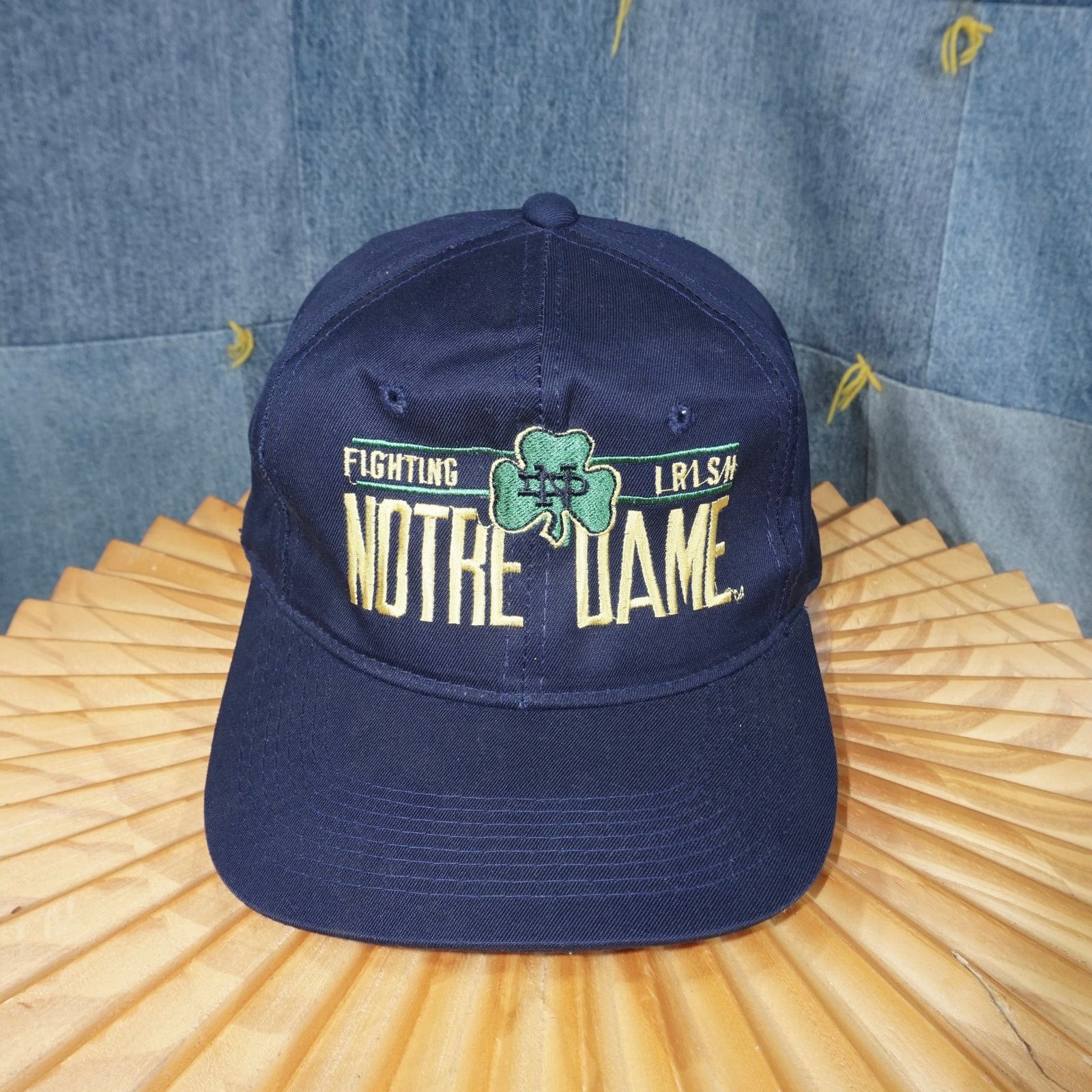 Vintage OSFA - Vintage 1990s Notre Dame fighting Irish embroider hat Size ONE SIZE - 1 Thumbnail