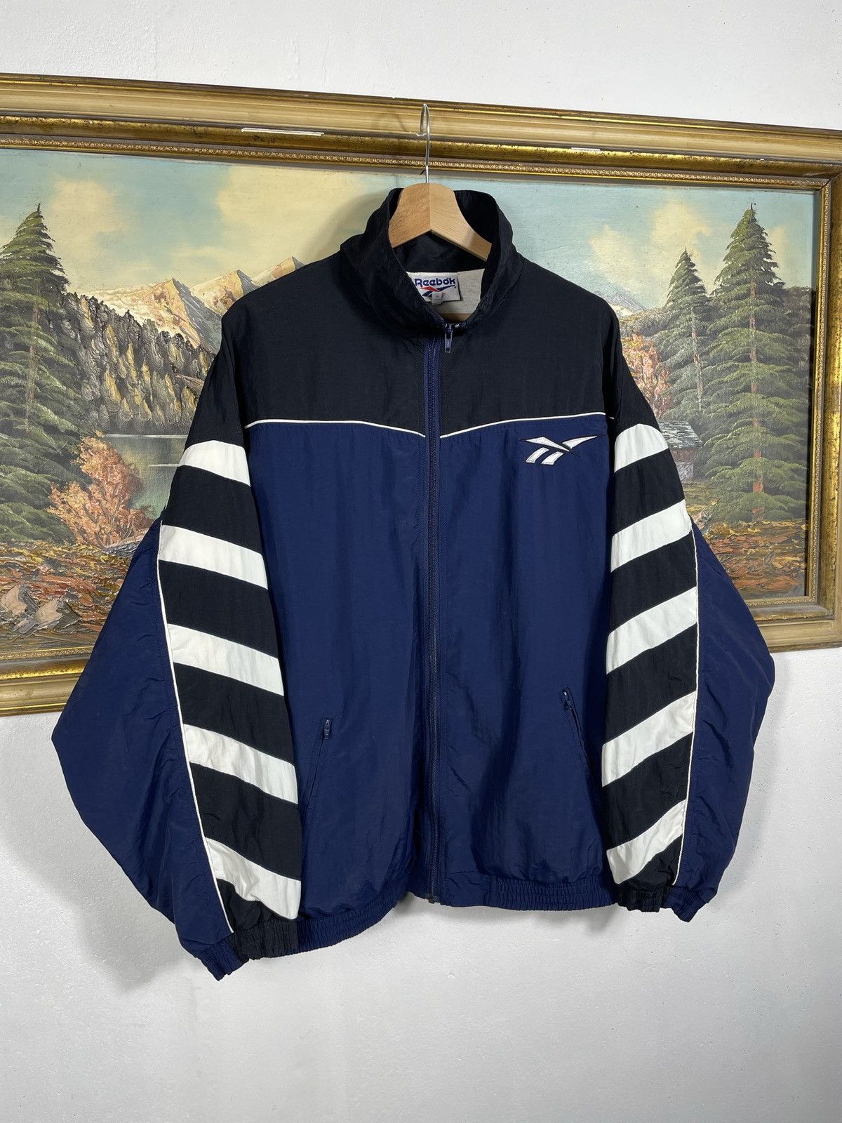 Reebok × Vintage Reebok retro 00s y2k jacket hiphop rap swag drip baggy loose Size US M / EU 48-50 / 2 - 3 Thumbnail