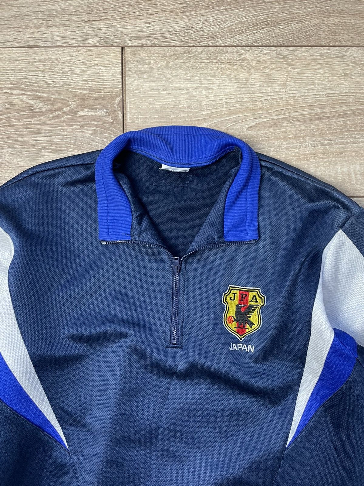 Asics Vintage Japan 90-s soccer jacket football top 1/3 M