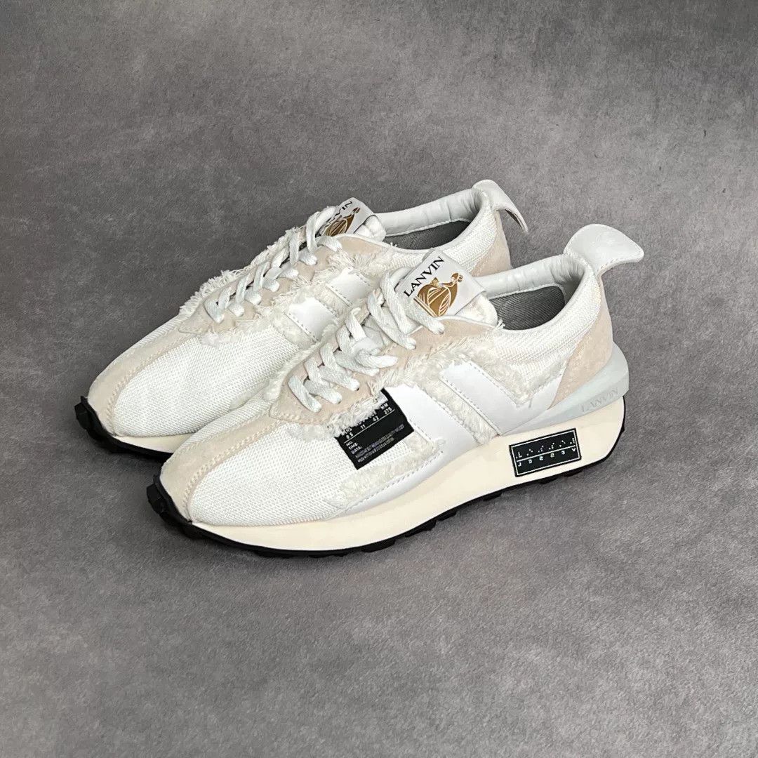 Lanvin Lanvin Casual White Lowtop Sneakers 10 Men Size US 10 / EU 43 - 1 Thumbnail