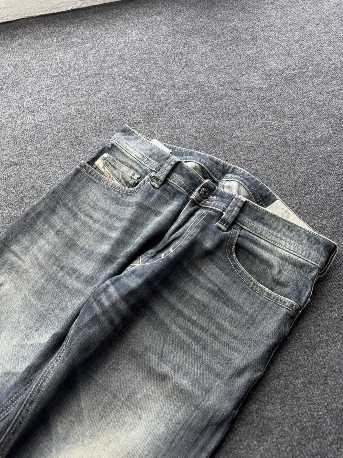 Diesel Luxury 00s Diesel Thavar Slim Skinny Washed Blue Jeans W30 Size US 30 / EU 46 - 5 Thumbnail