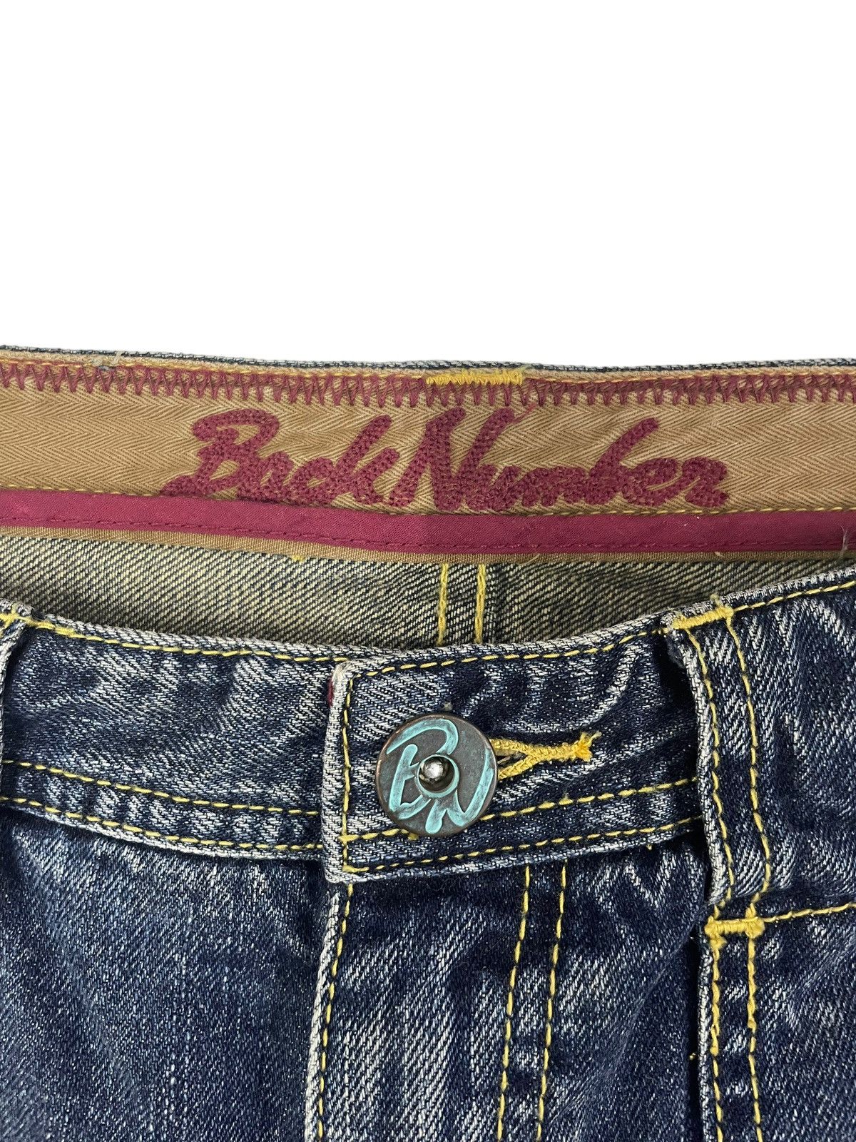 PPFM BackNumber Japan Bush Flare Jeans Patchwork Kapital Style Size US 30 / EU 46 - 8 Thumbnail