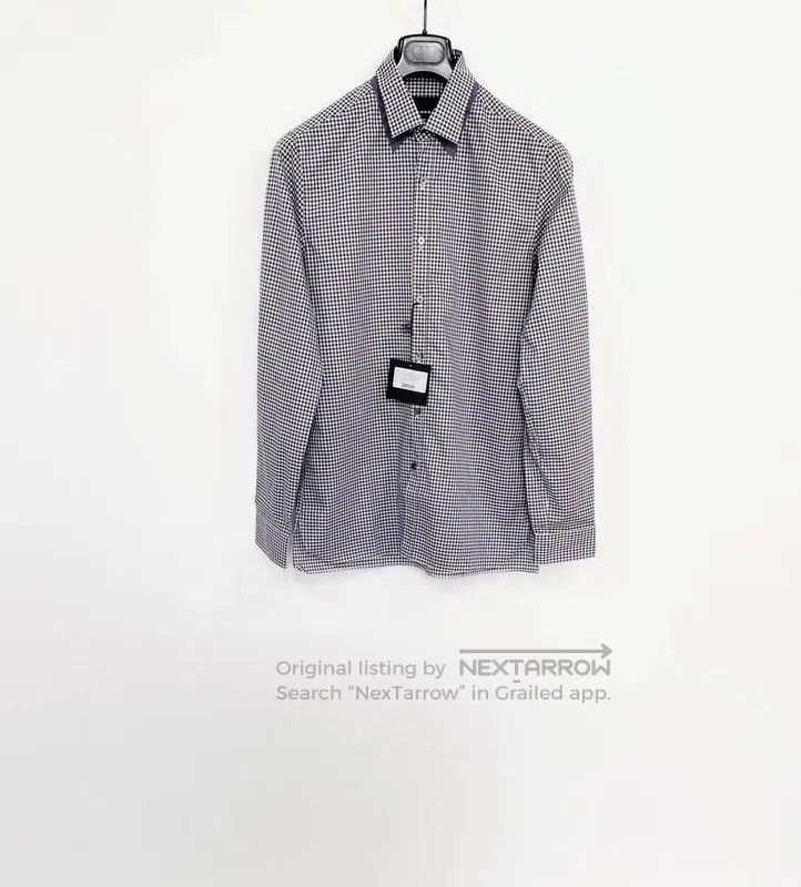 Lanvin Lanvin Gray Cotton Long Sleeve Shirt . Size US S / EU 44-46 / 1 - 1 Thumbnail