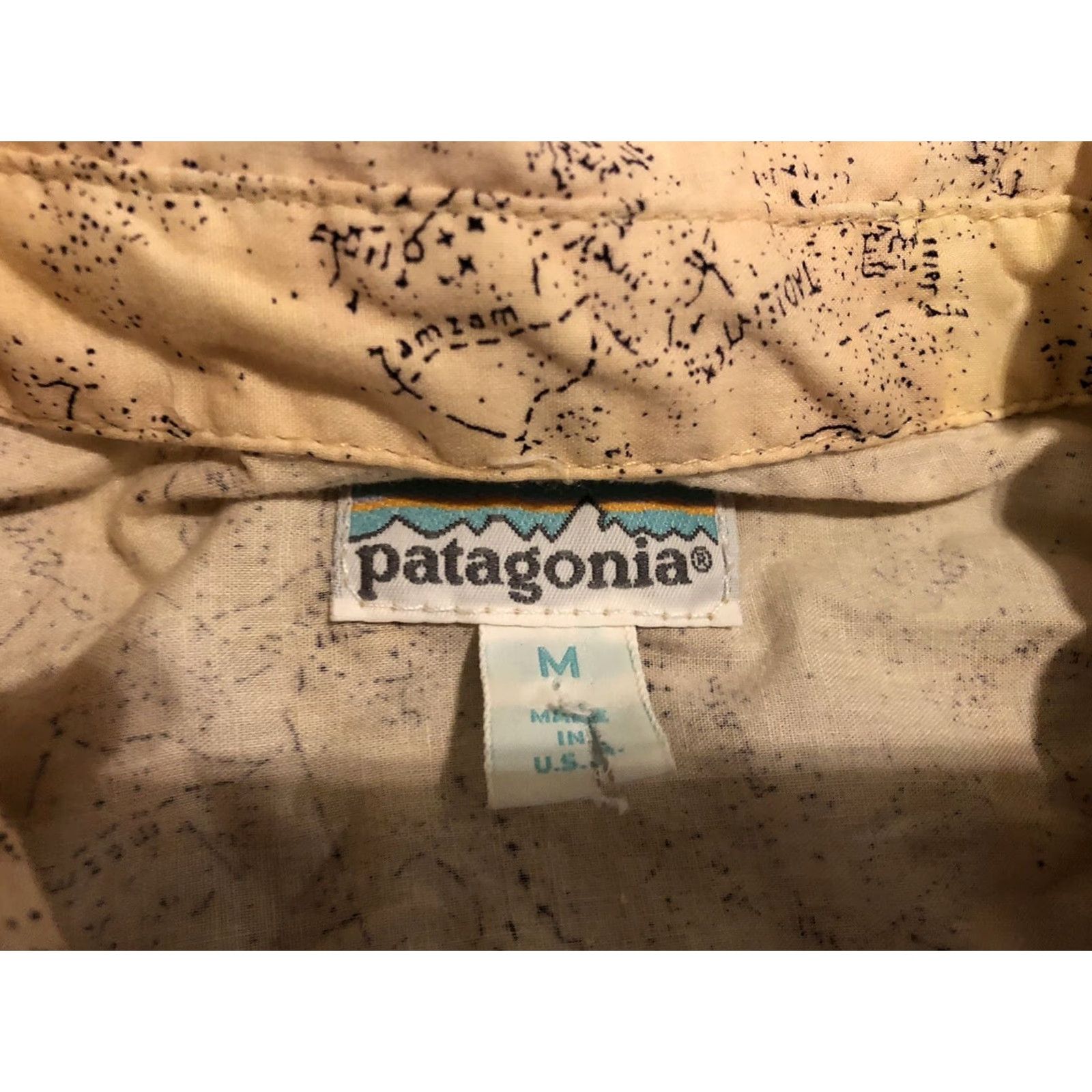 Patagonia VINTAGE Patagonia Button-Up Shirt Mens Medium Beige Cotton Short Sleeve USA Made Size US M / EU 48-50 / 2 - 2 Thumbnail