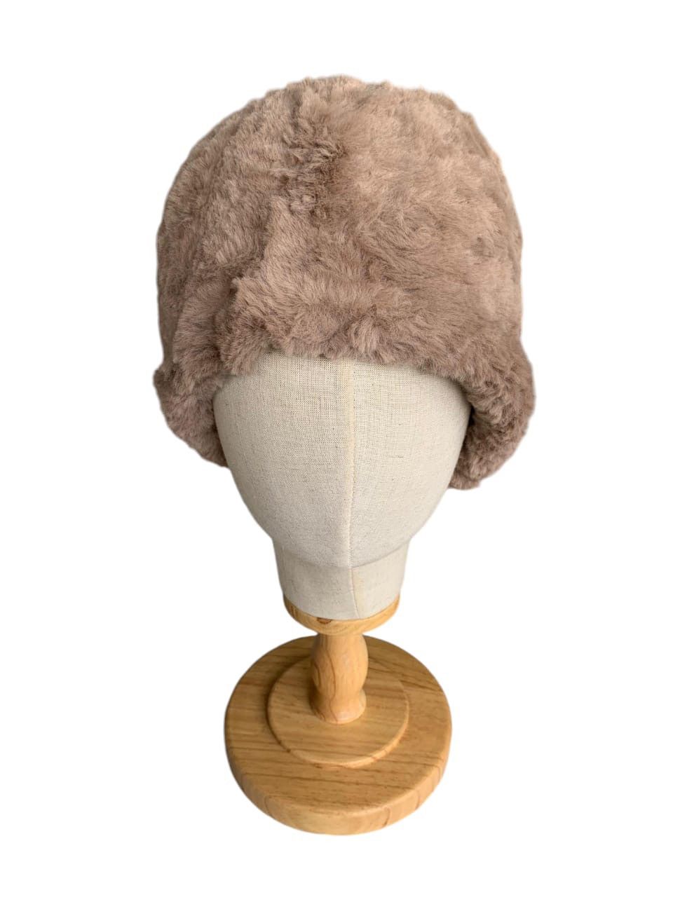 Japanese Brand Fur Mohair Rare design Beanie Hat☠️ Size ONE SIZE - 4 Thumbnail