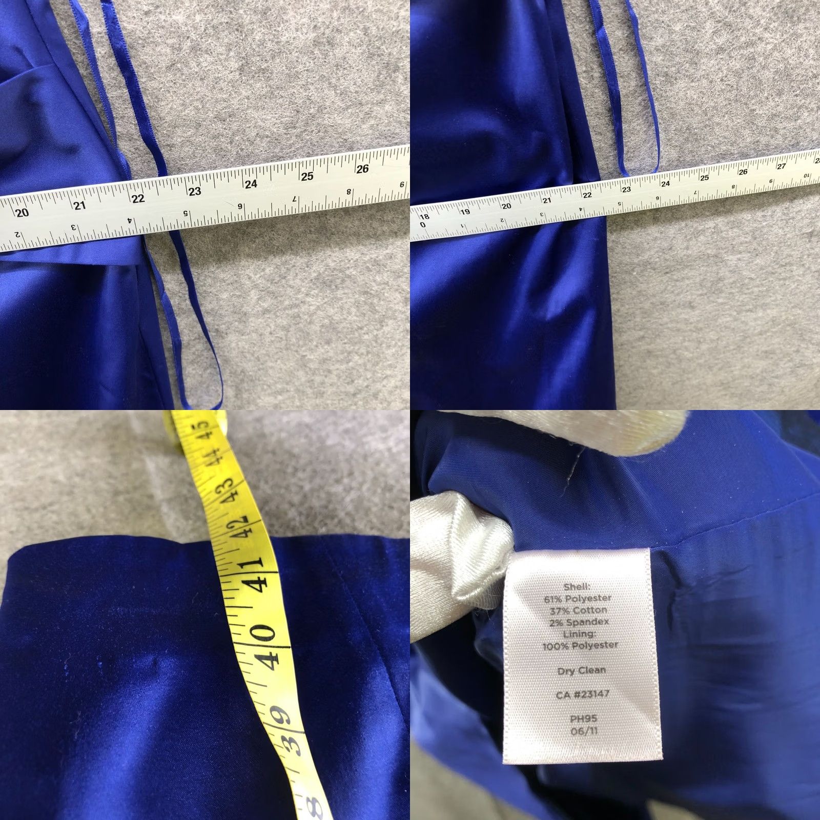 Talbots VINTAGE? No. Talbots Satin Sheath Dress Womens 16W Royal Blue Sleeveless Drape Formal 16W Blue Size XXL / US 16-18 / IT 52-54 - 8 Thumbnail