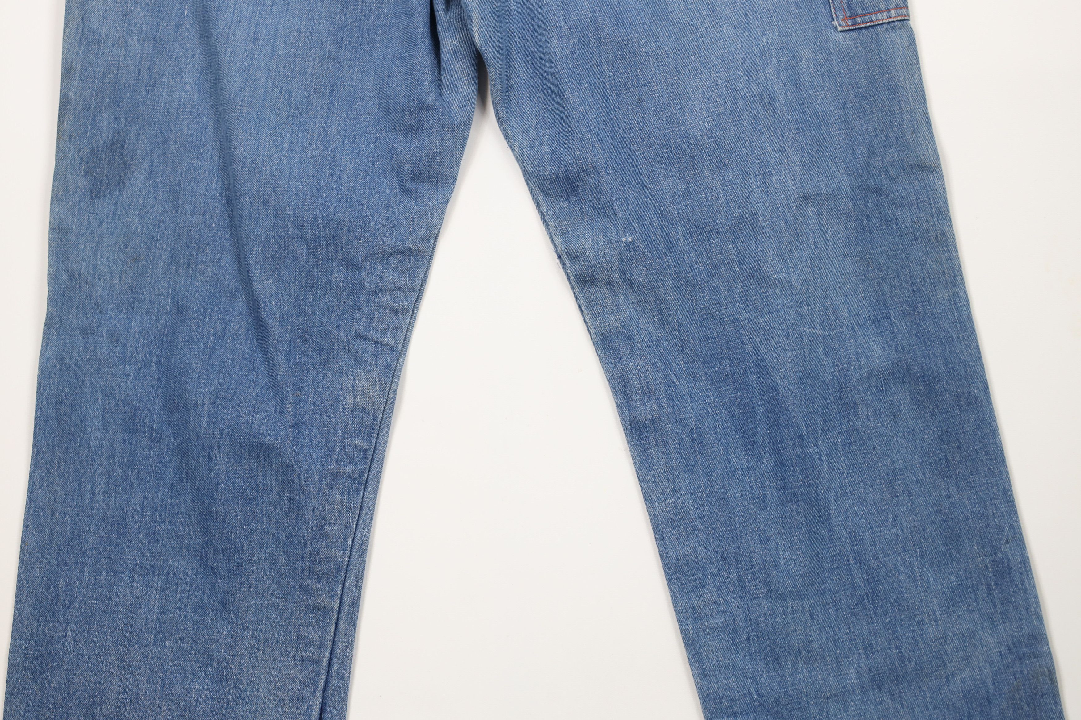 Big Mac × Vintage Vintage 70s Big Mac Wide Leg Dungaree Denim Jeans USA Size US 40 / EU 56 - 15 Thumbnail
