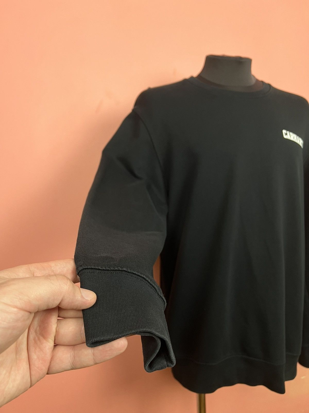 Carhartt Carhartt mini logo sweatshirt y2k workwear Size US L / EU 52-54 / 3 - 3 Thumbnail