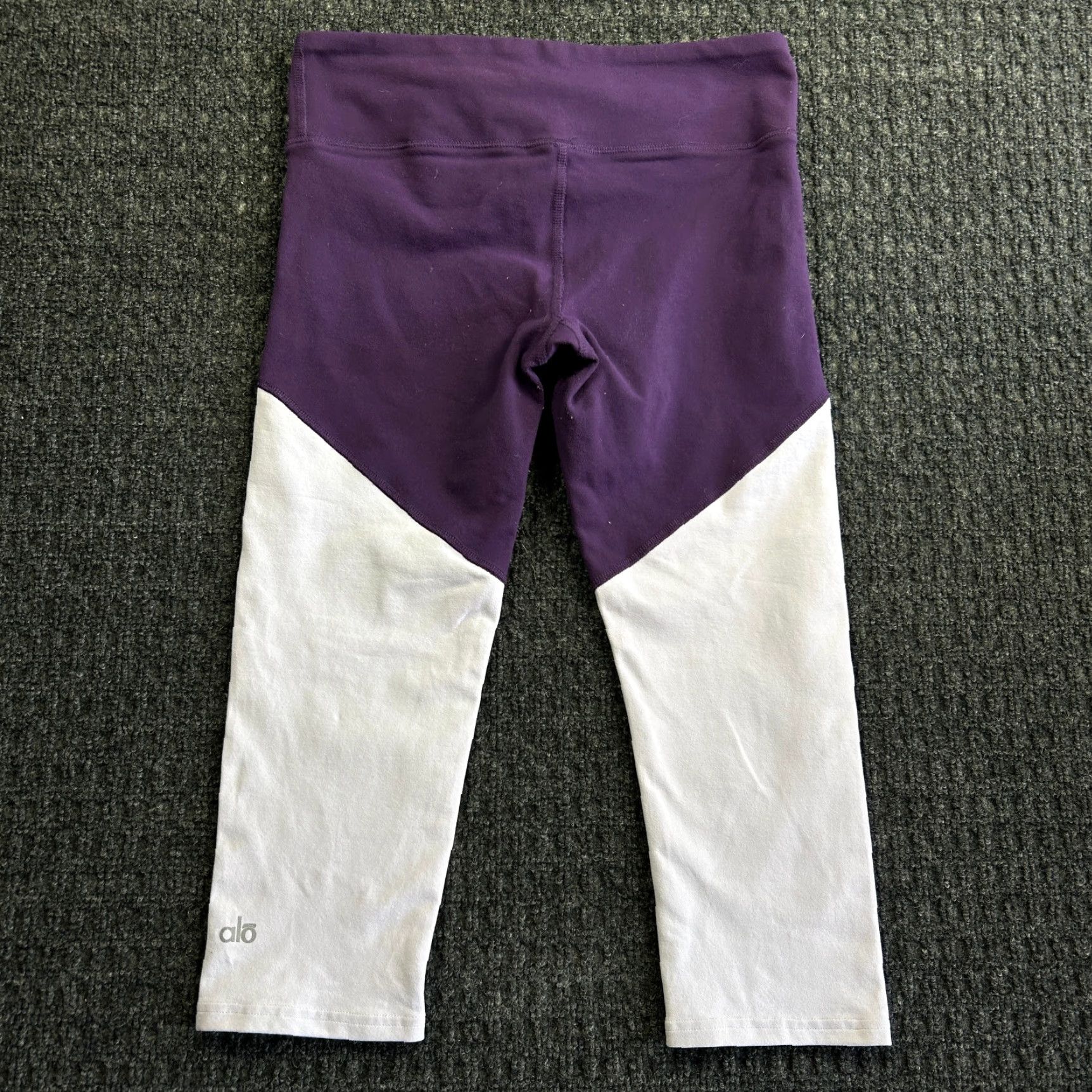 Alo ALO Yoga Leggings Capri Pants Purple Pink Colorblock M Athleisure Pattern Colorful Women Size 32" / US 10 / IT 46 - 2 Thumbnail