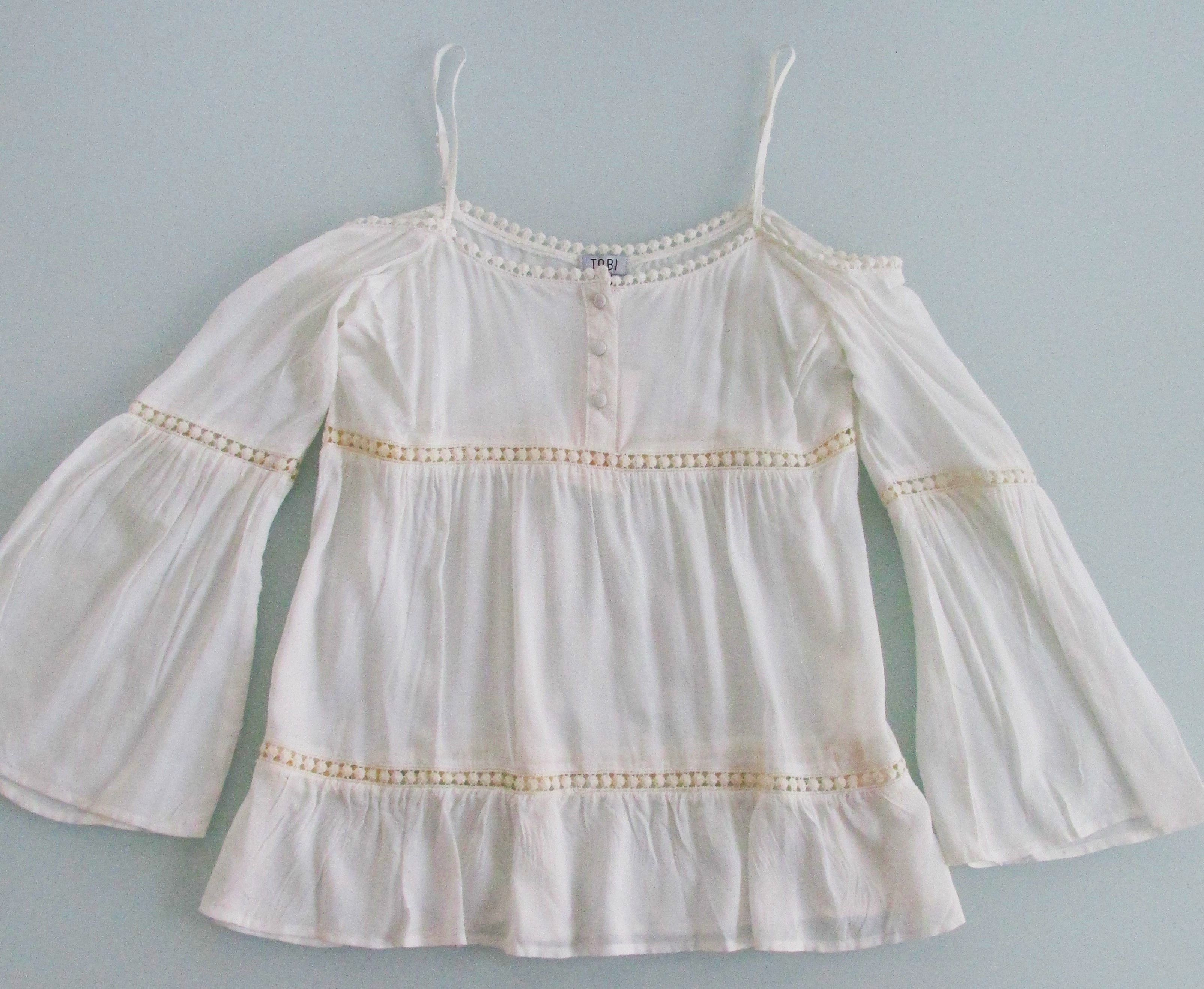 Other TOBI (NWT) Women's Long Sleeve Rayon Blouse Size Medium Size M / US 6-8 / IT 42-44 - 1 Thumbnail