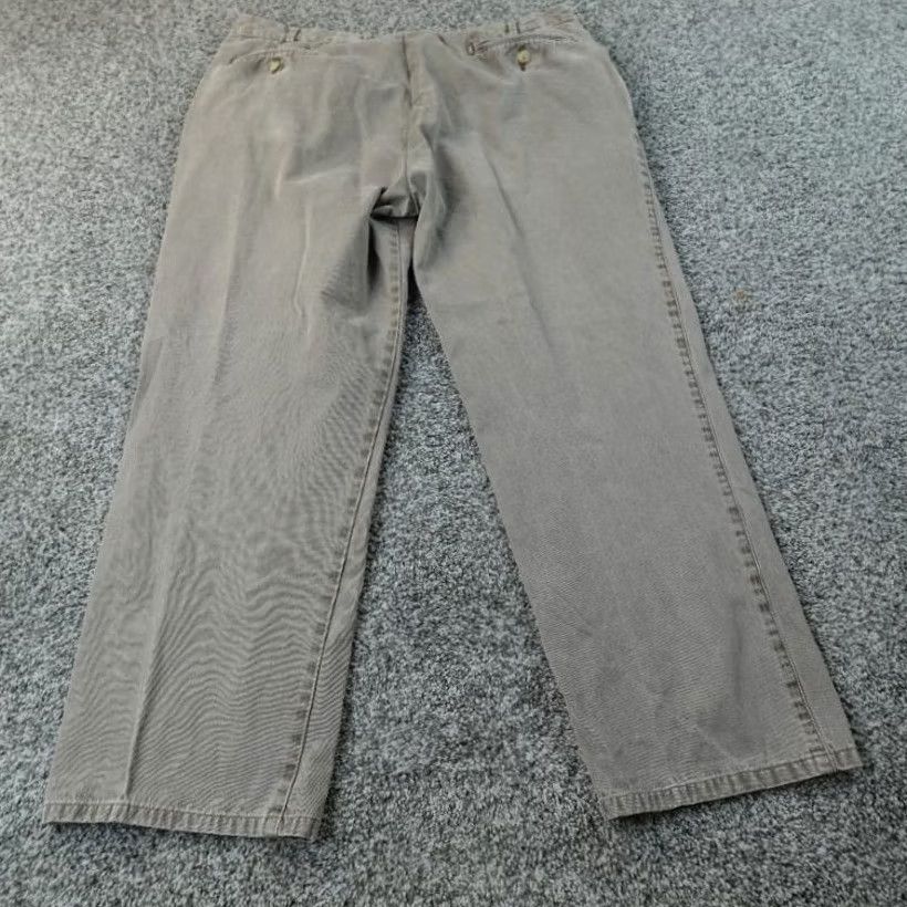 Peter Millar Peter Millar Pants Mens 36X28 Gray Pima Chino Trouser Straight Flat Front Golf Pants Mens Regular Gray Chino Golf Mens Size US 36 / EU 52 - 7 Thumbnail